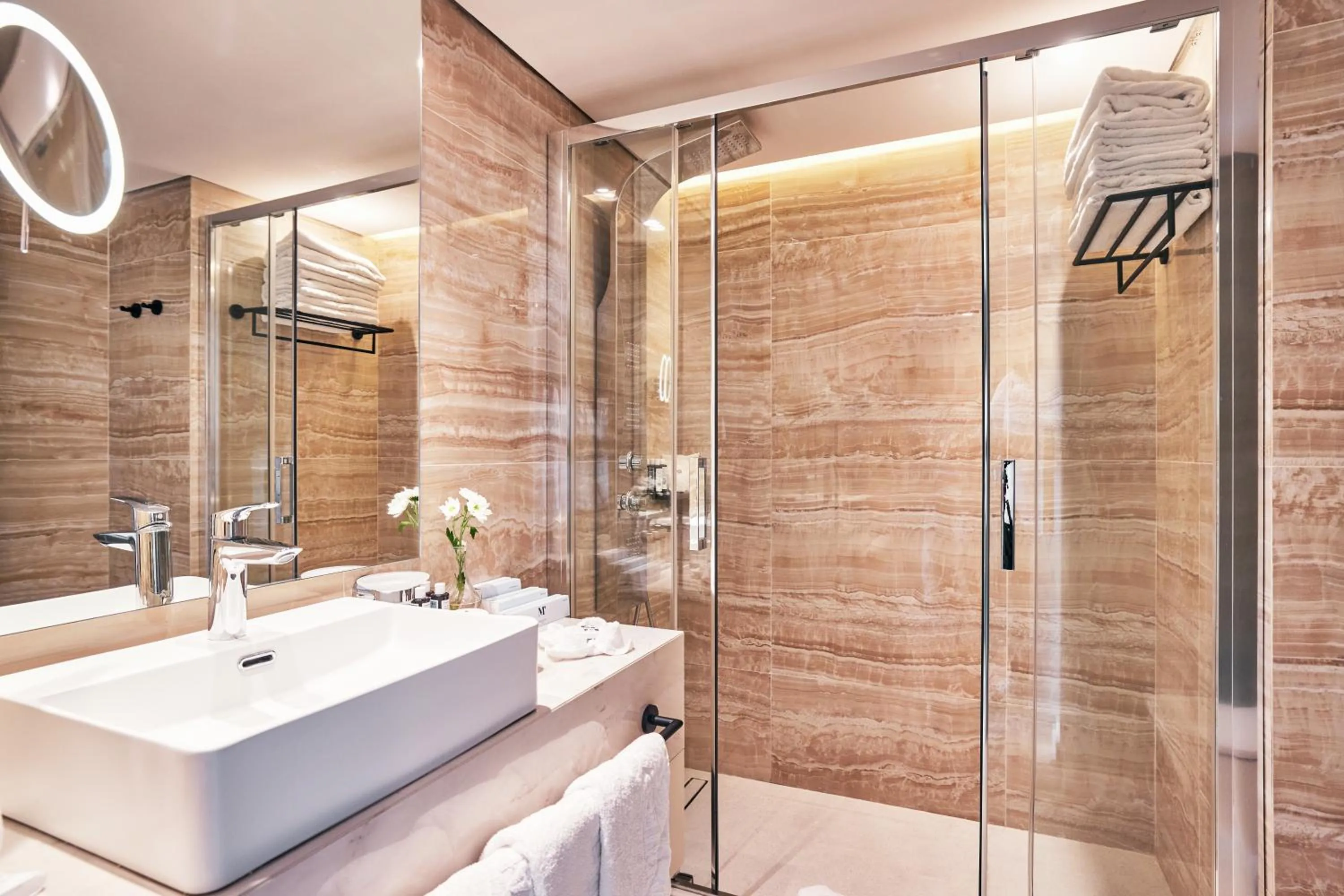 Shower in Mediterranean Hotel