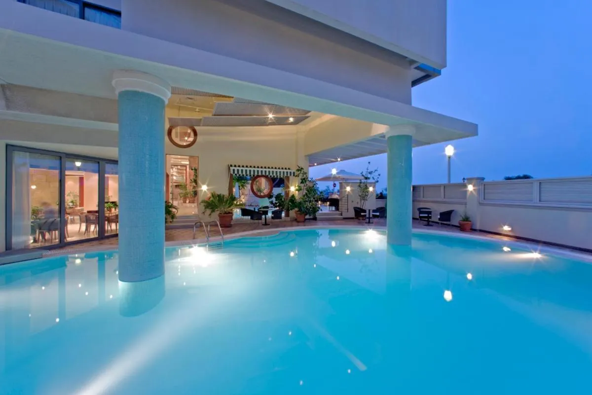 Pool view in Mediterranean Hotel