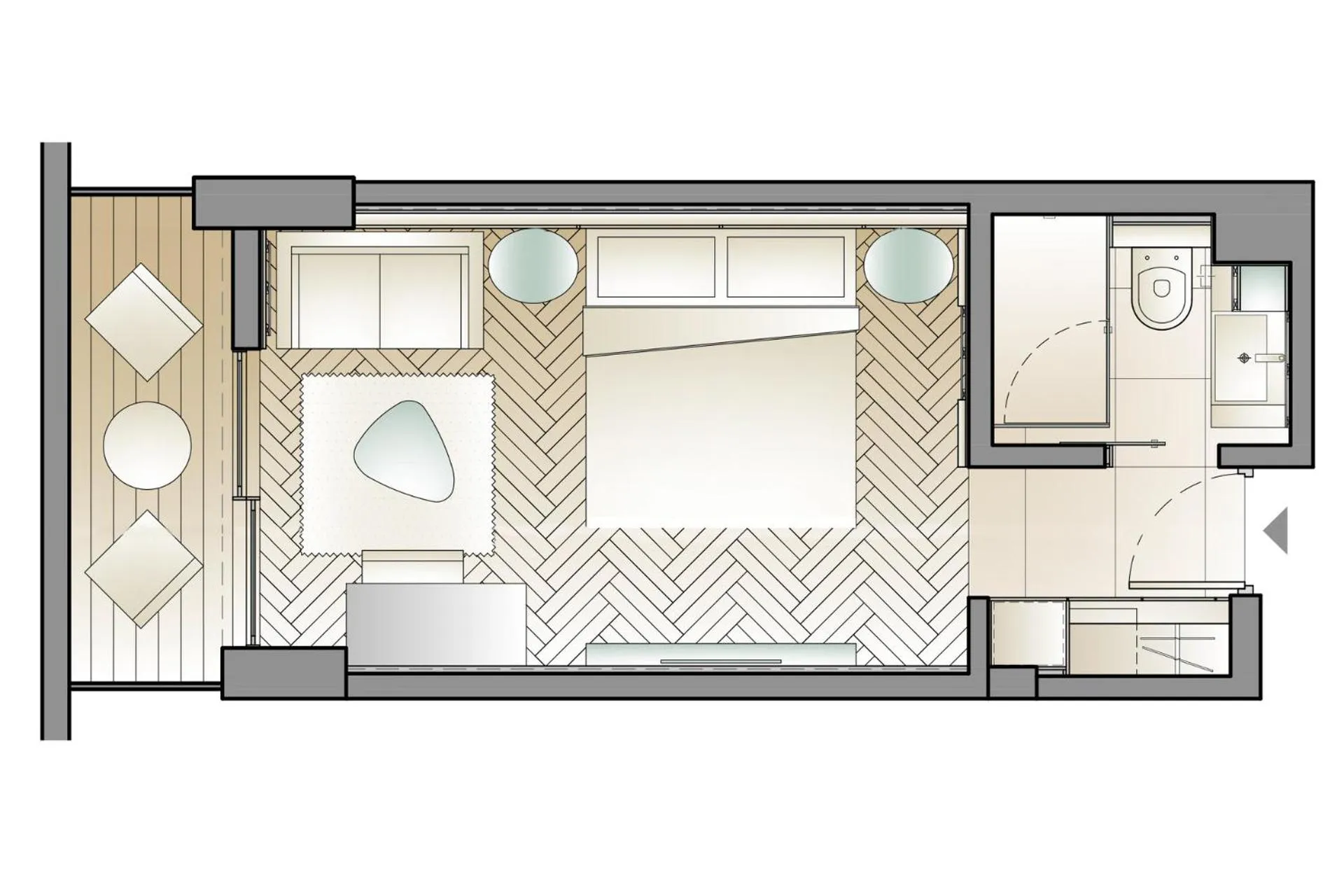 Floor plan in Mediterranean Hotel