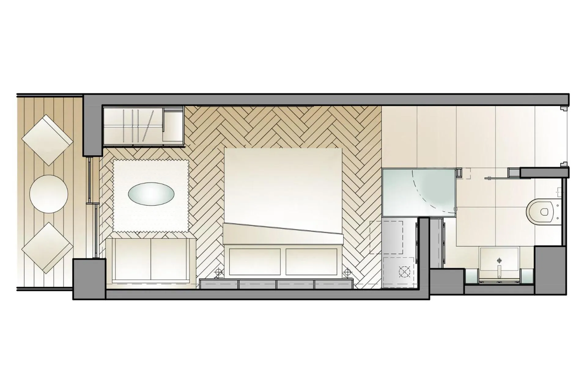 Floor plan in Mediterranean Hotel