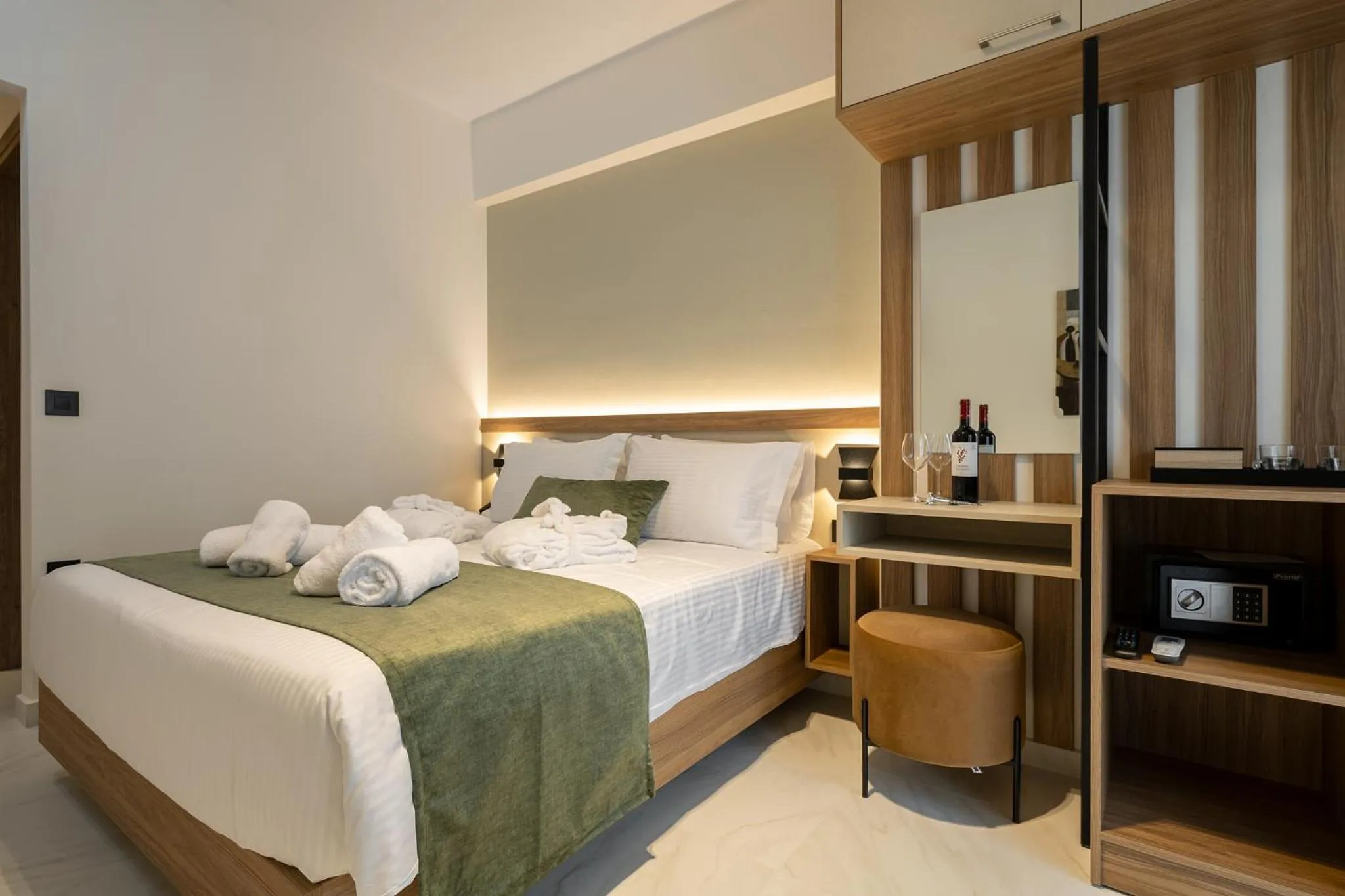 Bed in Ruby Luxury Suites