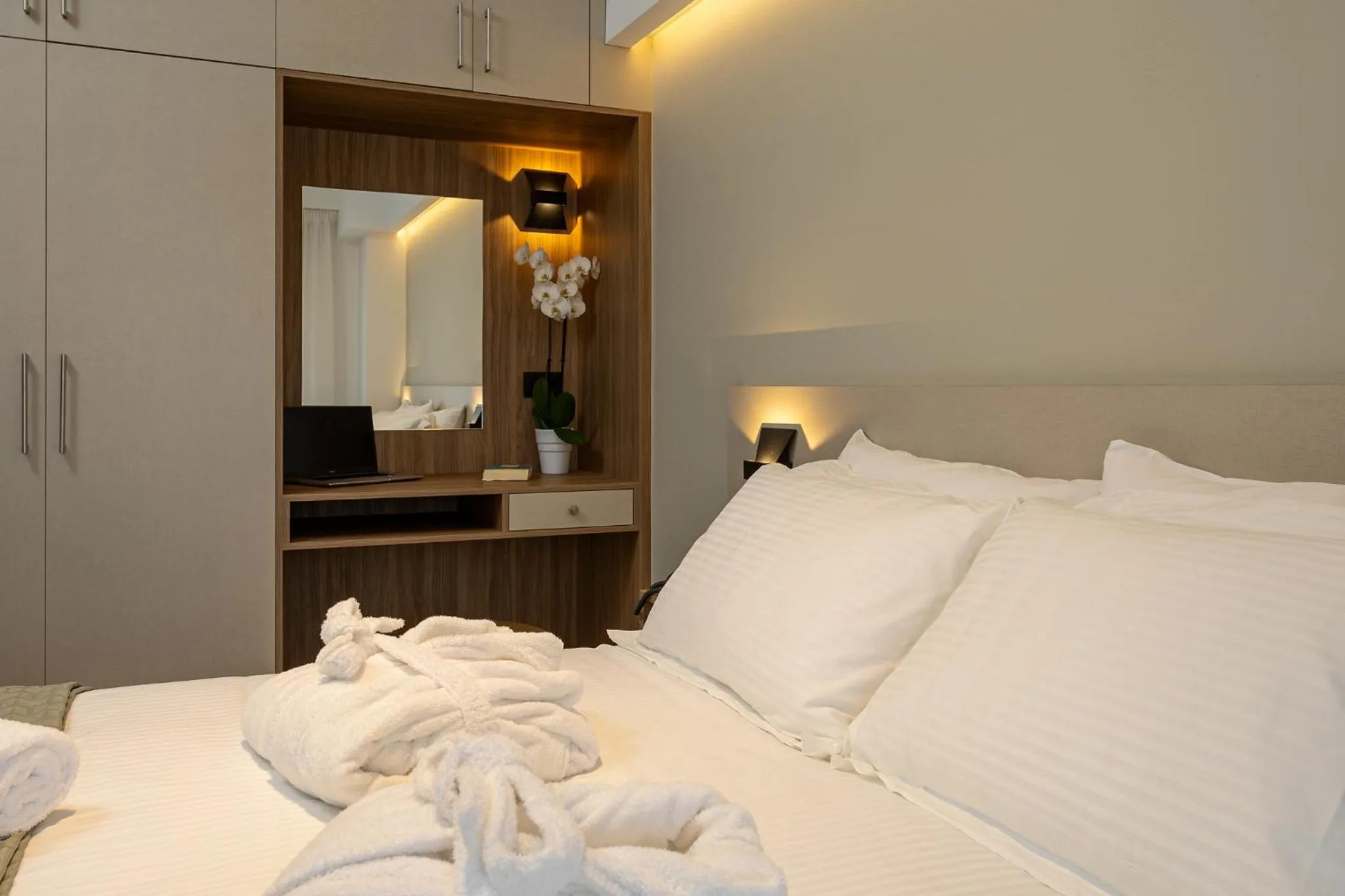 Bed in Ruby Luxury Suites