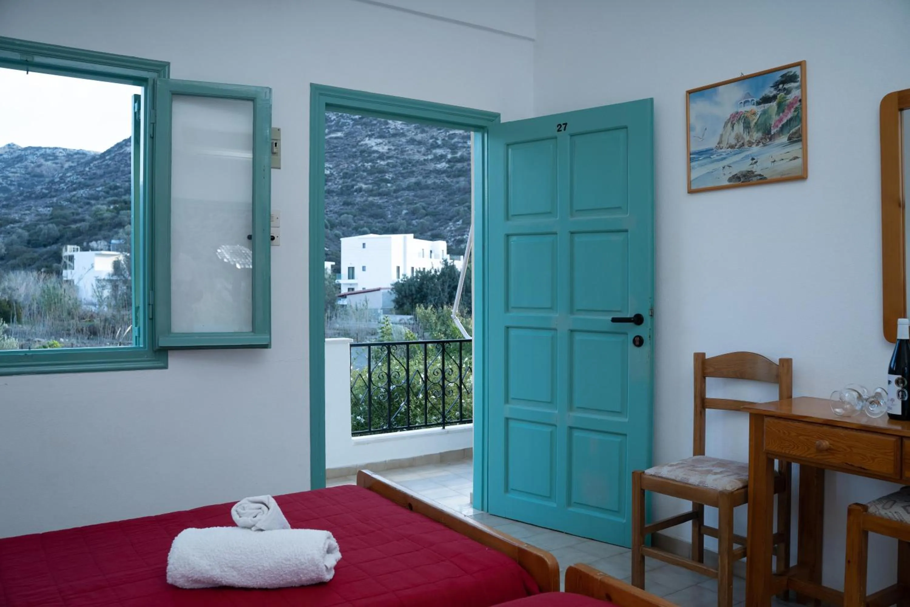 Property building, Bed in Dimitris Villa Hotel