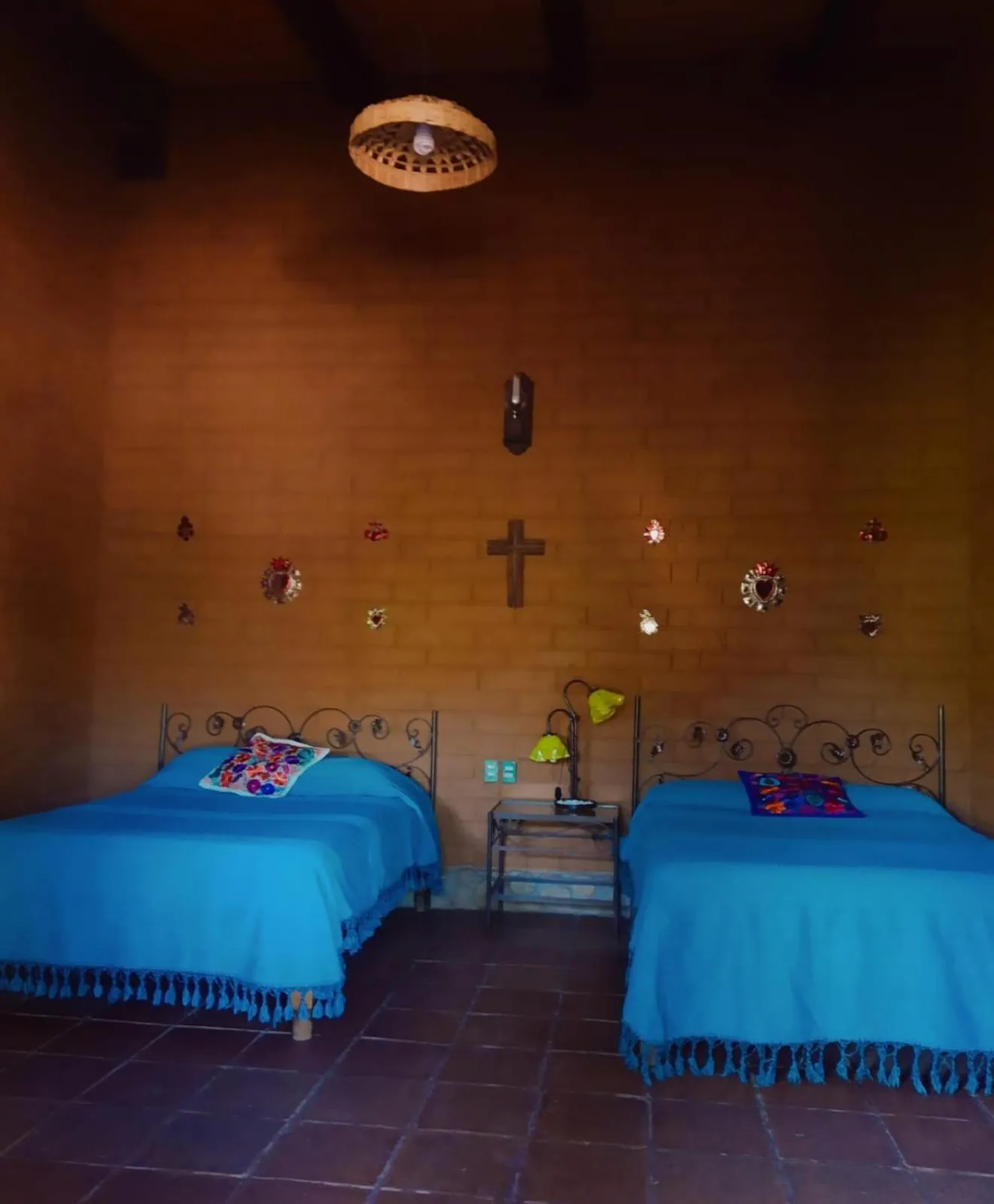 Bed in Huayápam Yù'ú Lodge