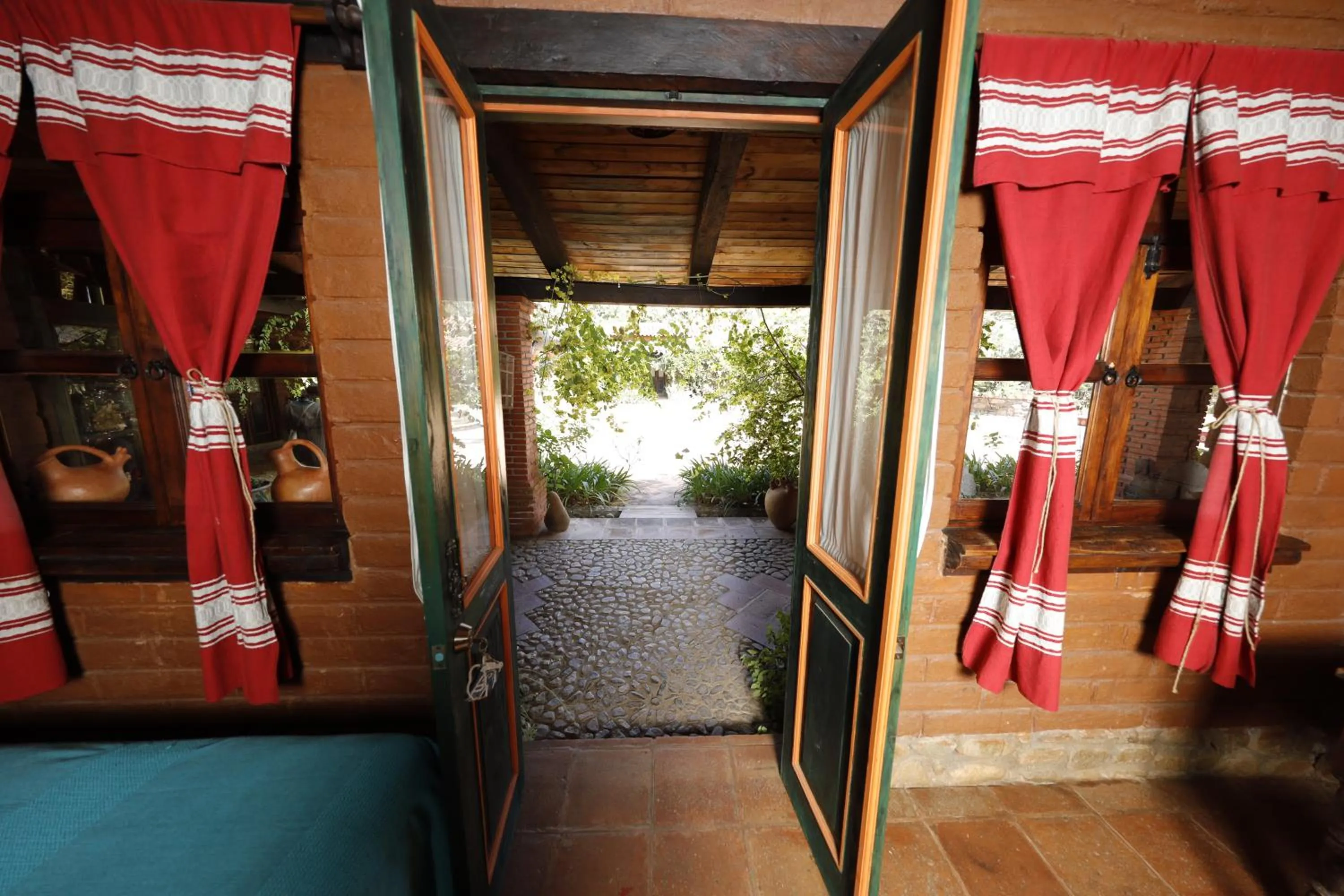 Garden view in Huayápam Yù'ú Lodge