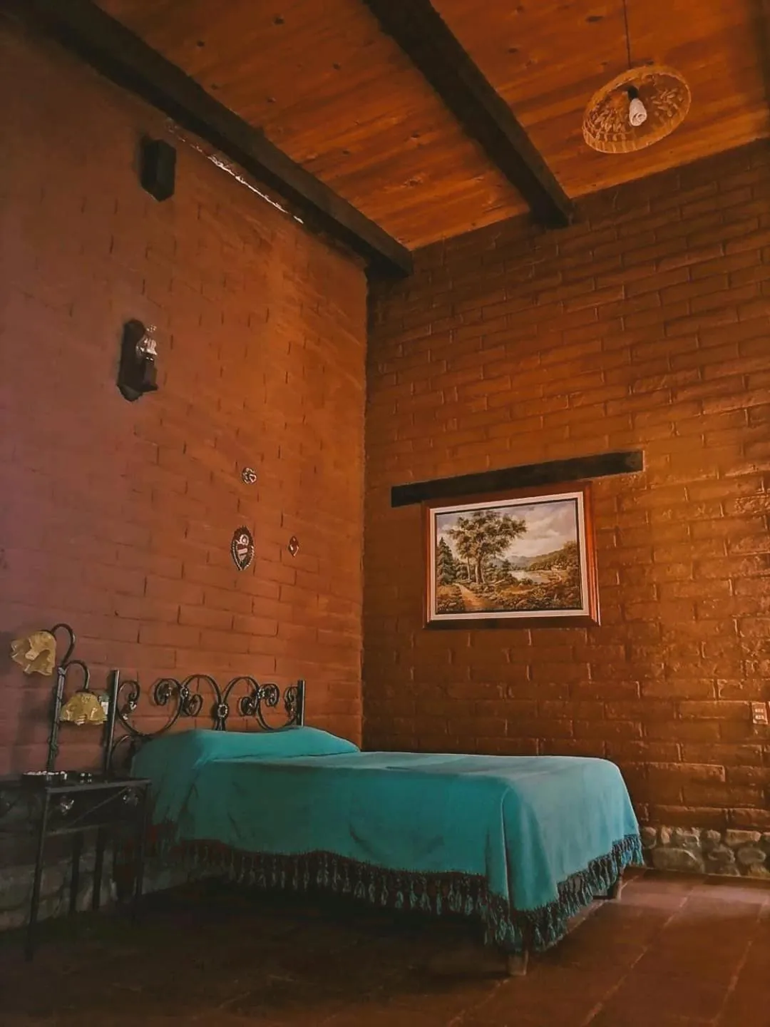 Bed in Huayápam Yù'ú Lodge