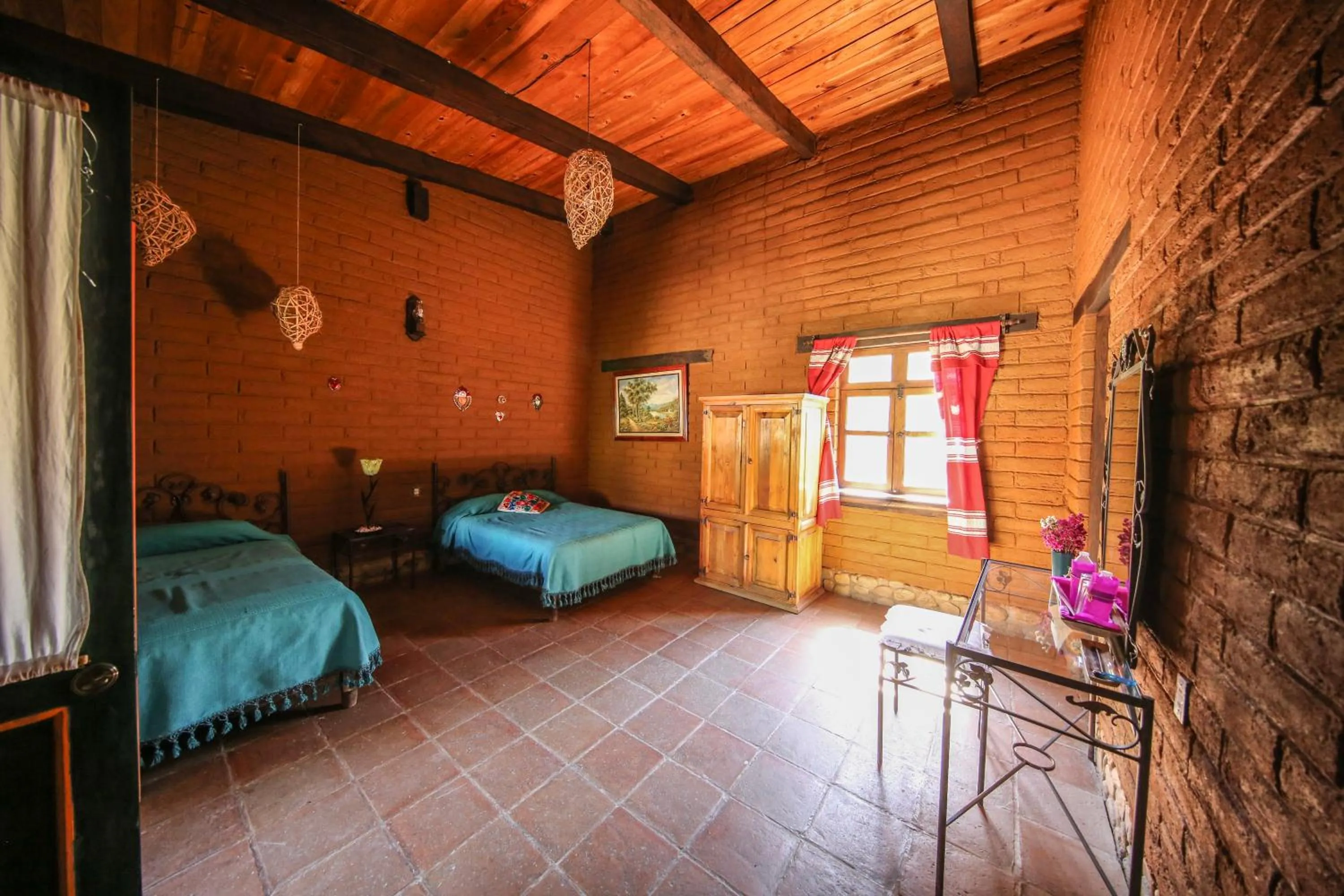 Bed in Huayápam Yù'ú Lodge