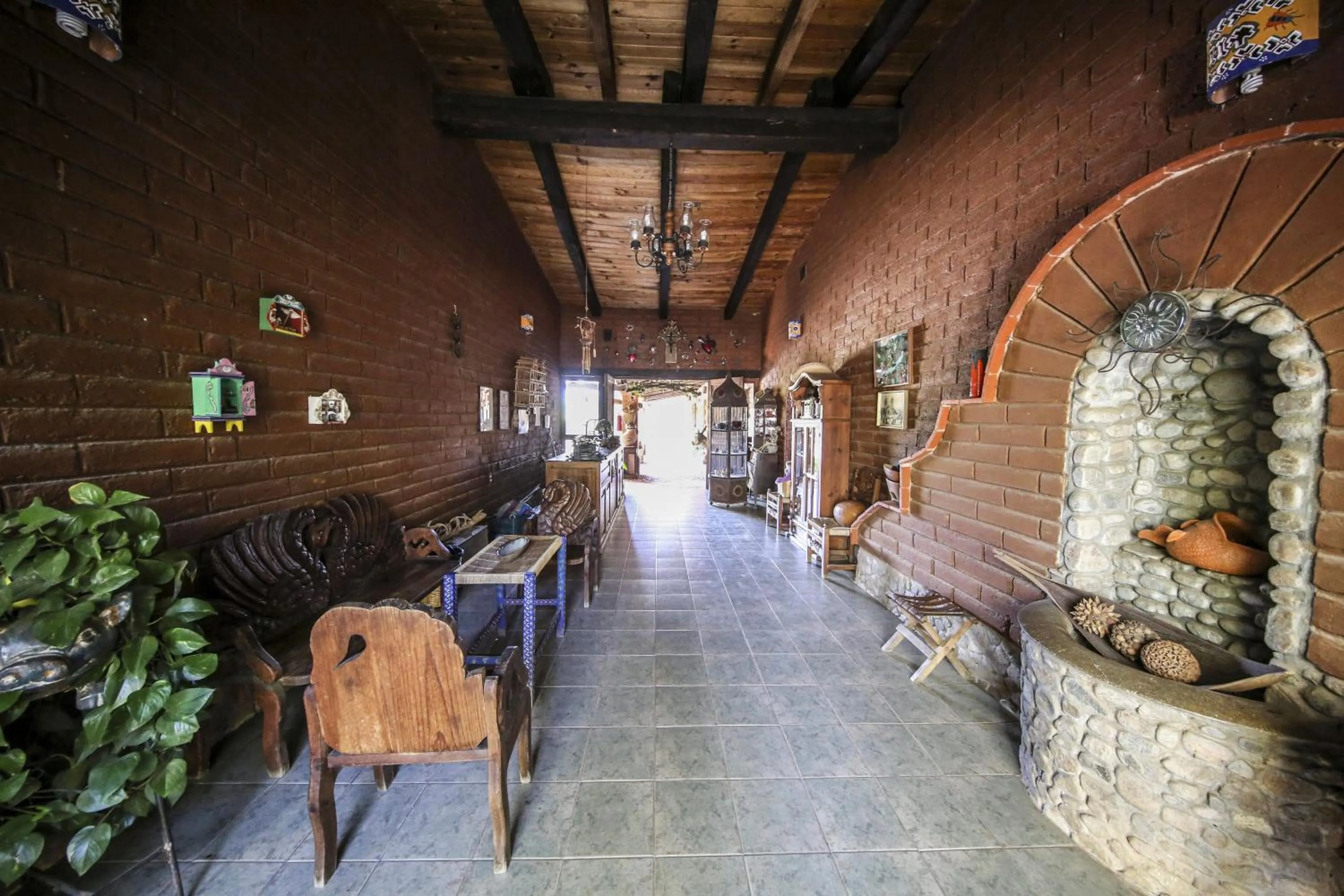 Living room in Huayápam Yù'ú Lodge
