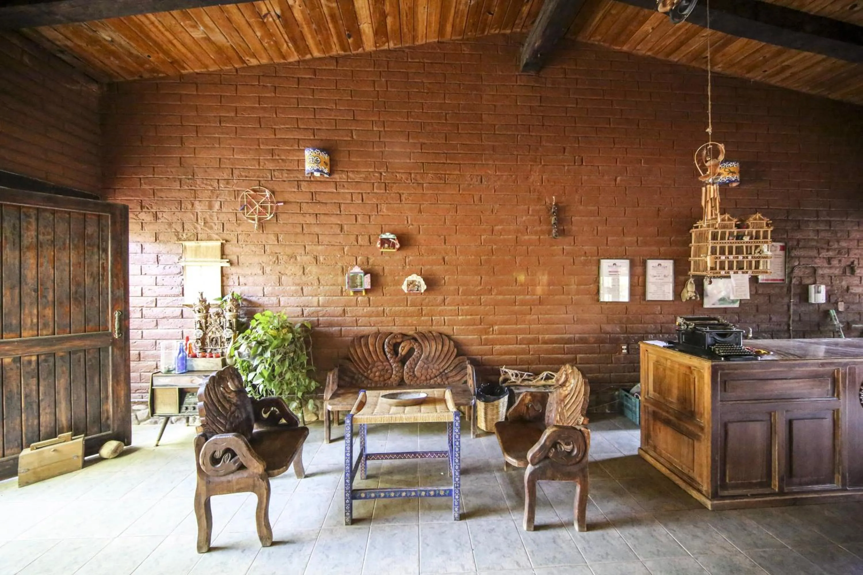 Living room in Huayápam Yù'ú Lodge