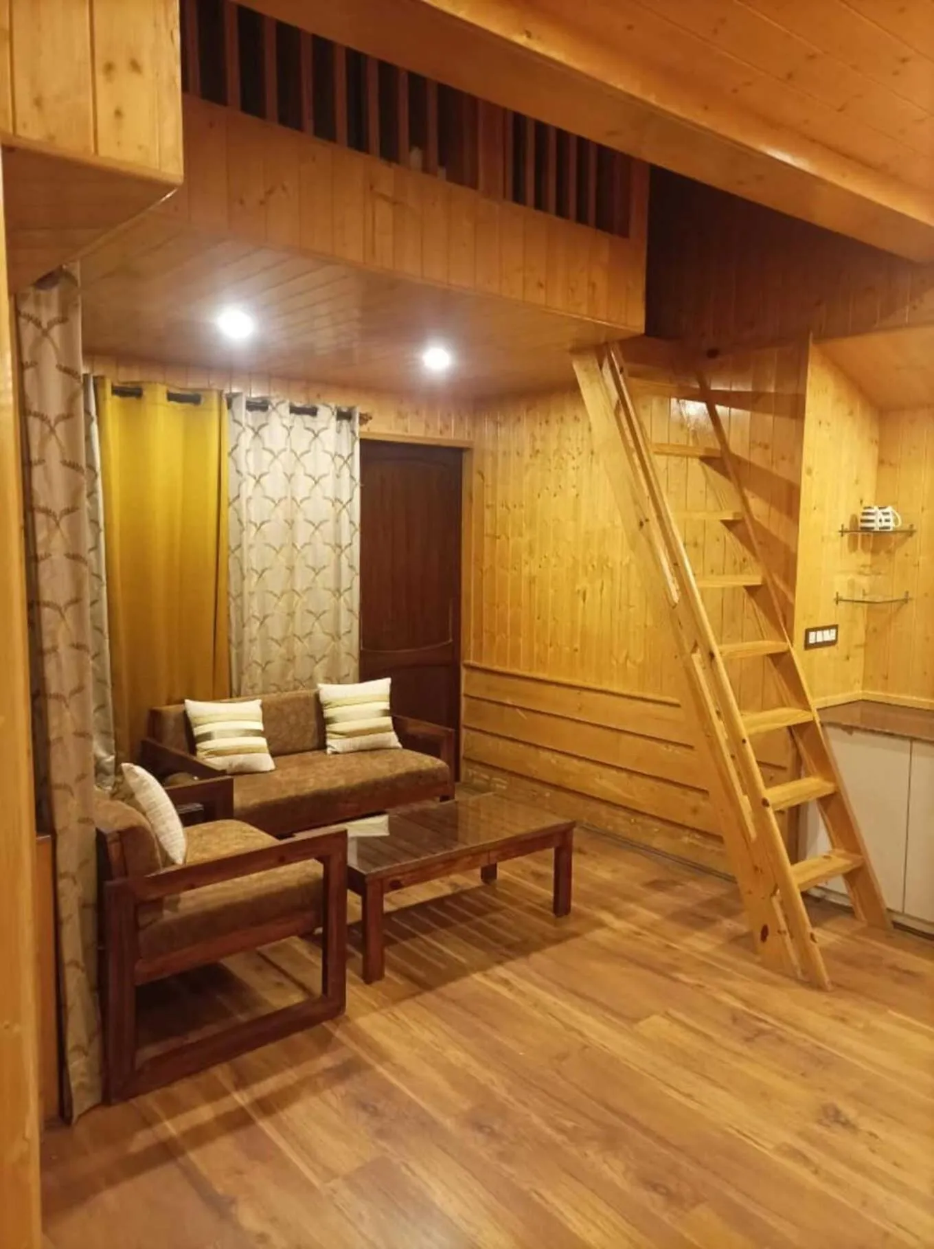 Living room in Atulyam, Pangot