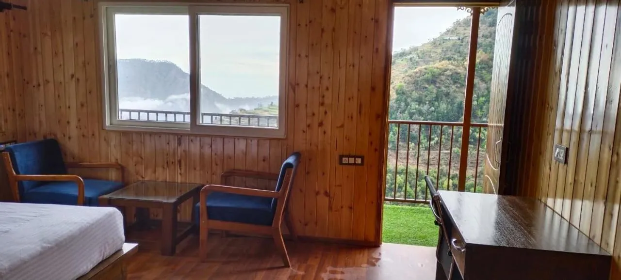 Mountain view, Bed in Atulyam, Pangot