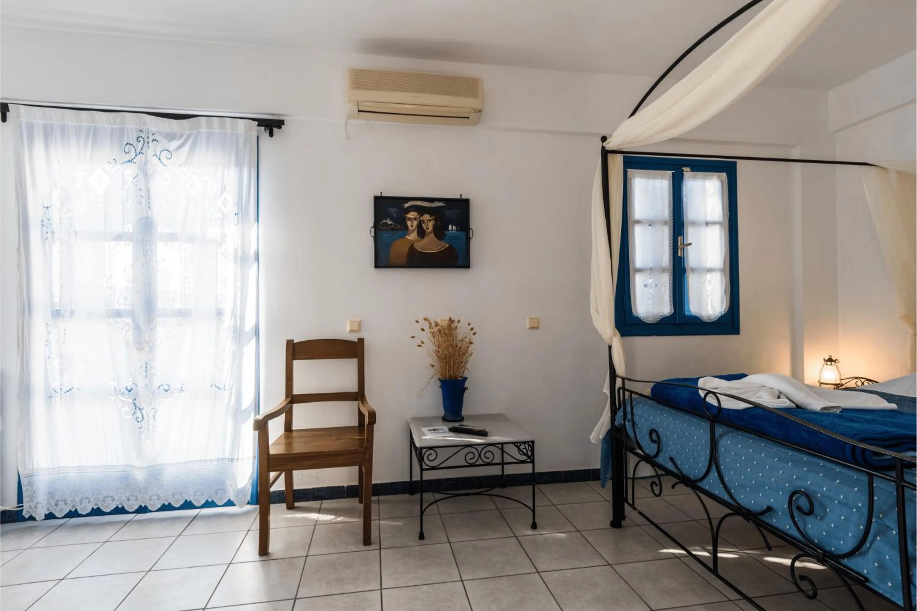 Bed in Irigeneia Hotel