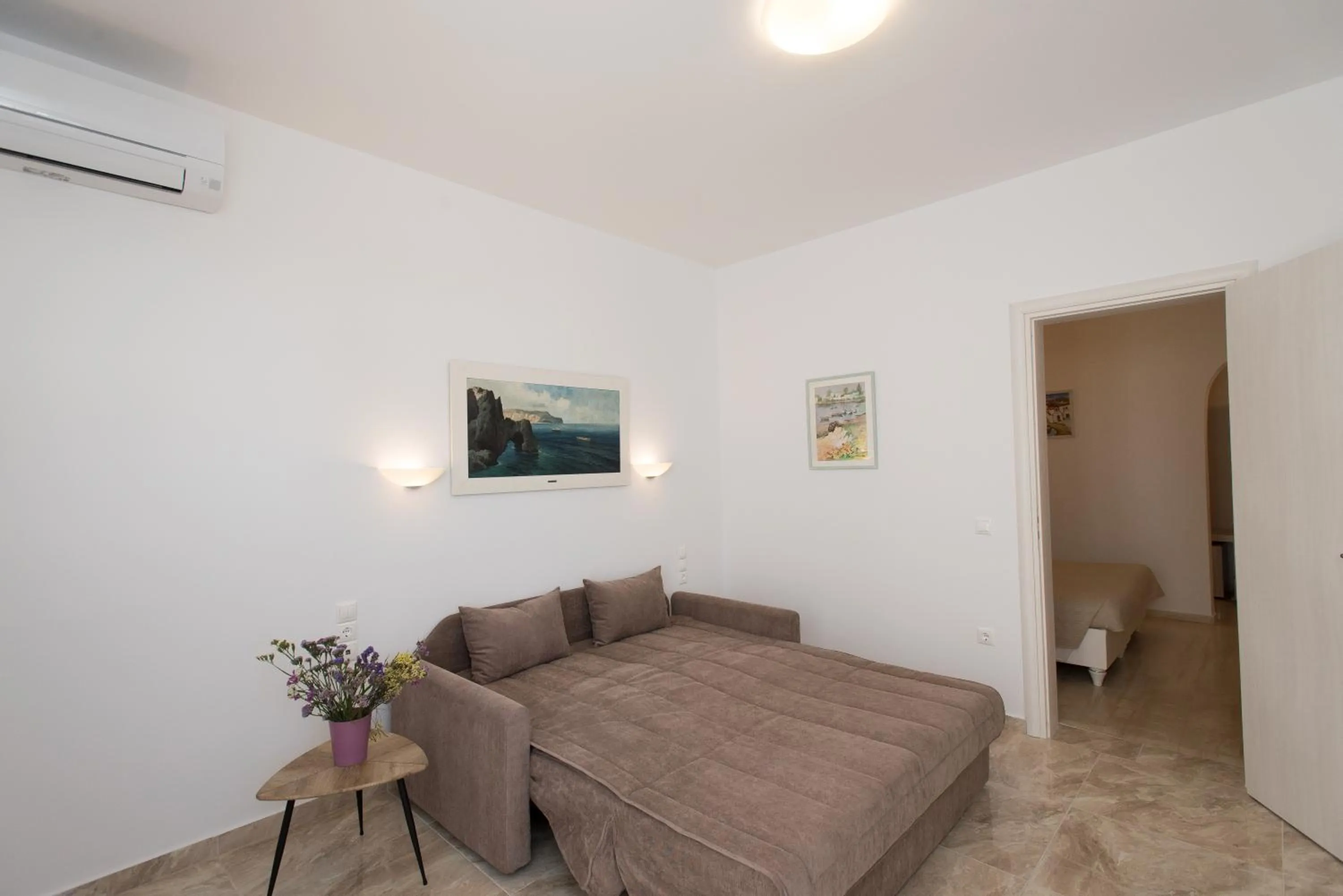 Bed in Hotel Spanelis