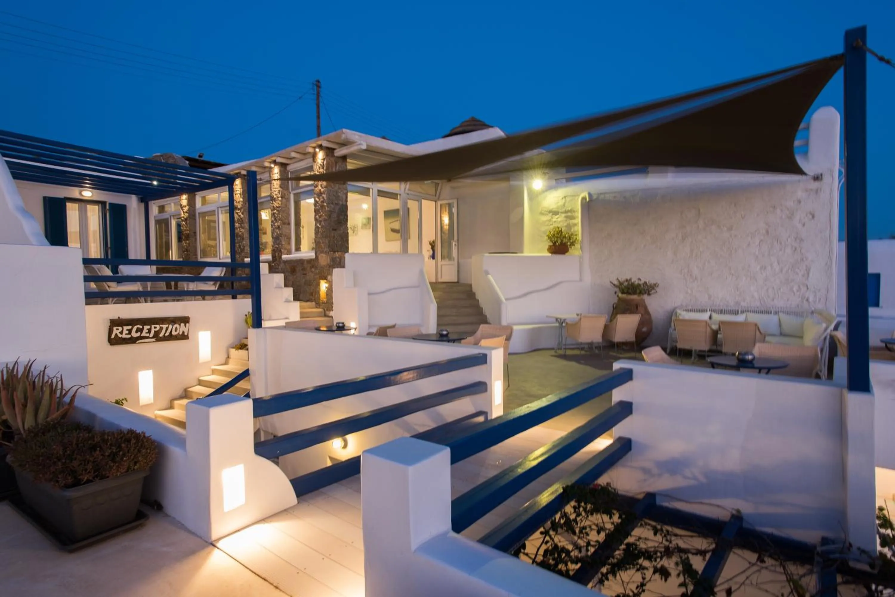 Patio in Hotel Spanelis