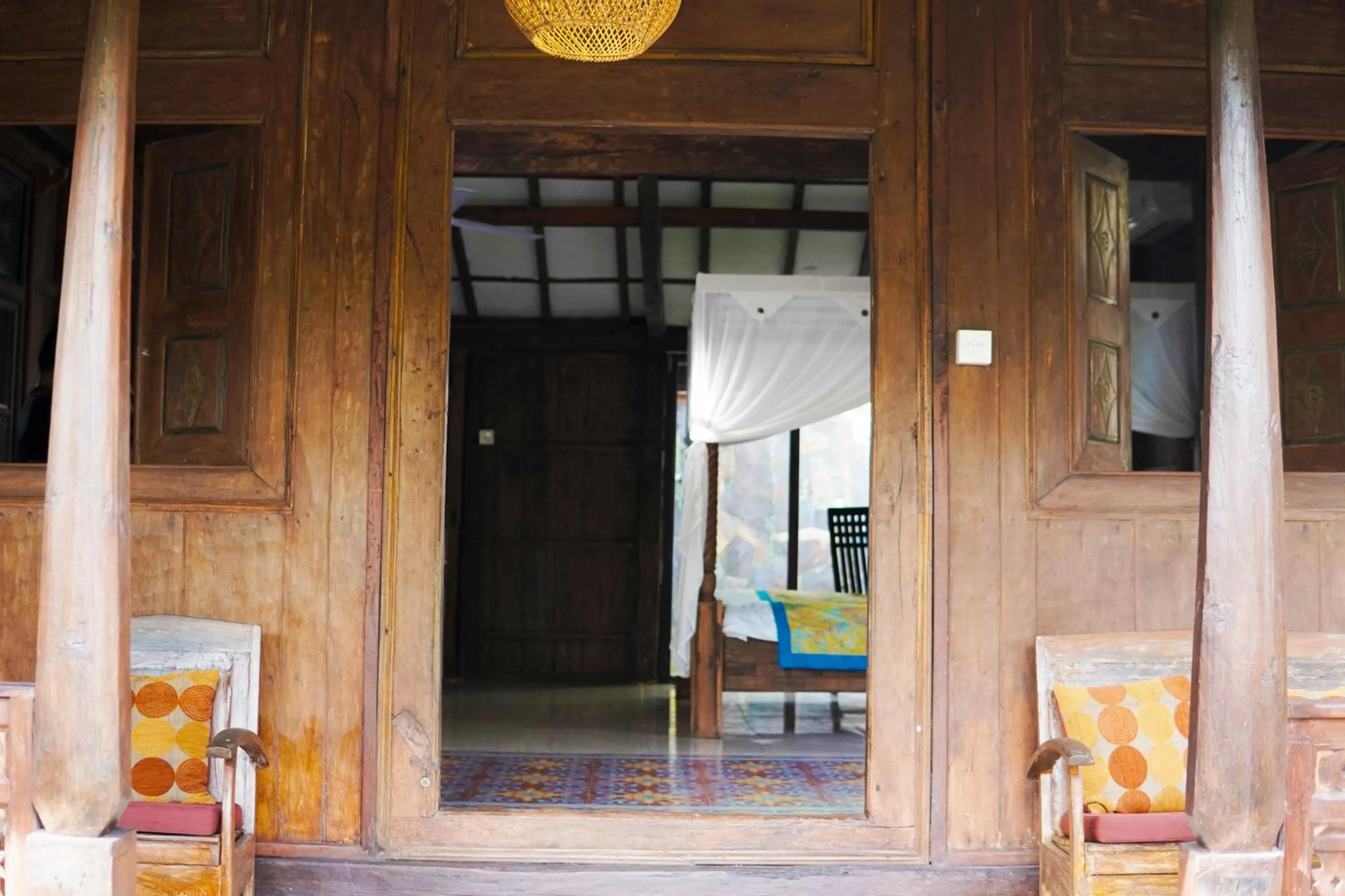 Bed in Sentana Villa Ubud