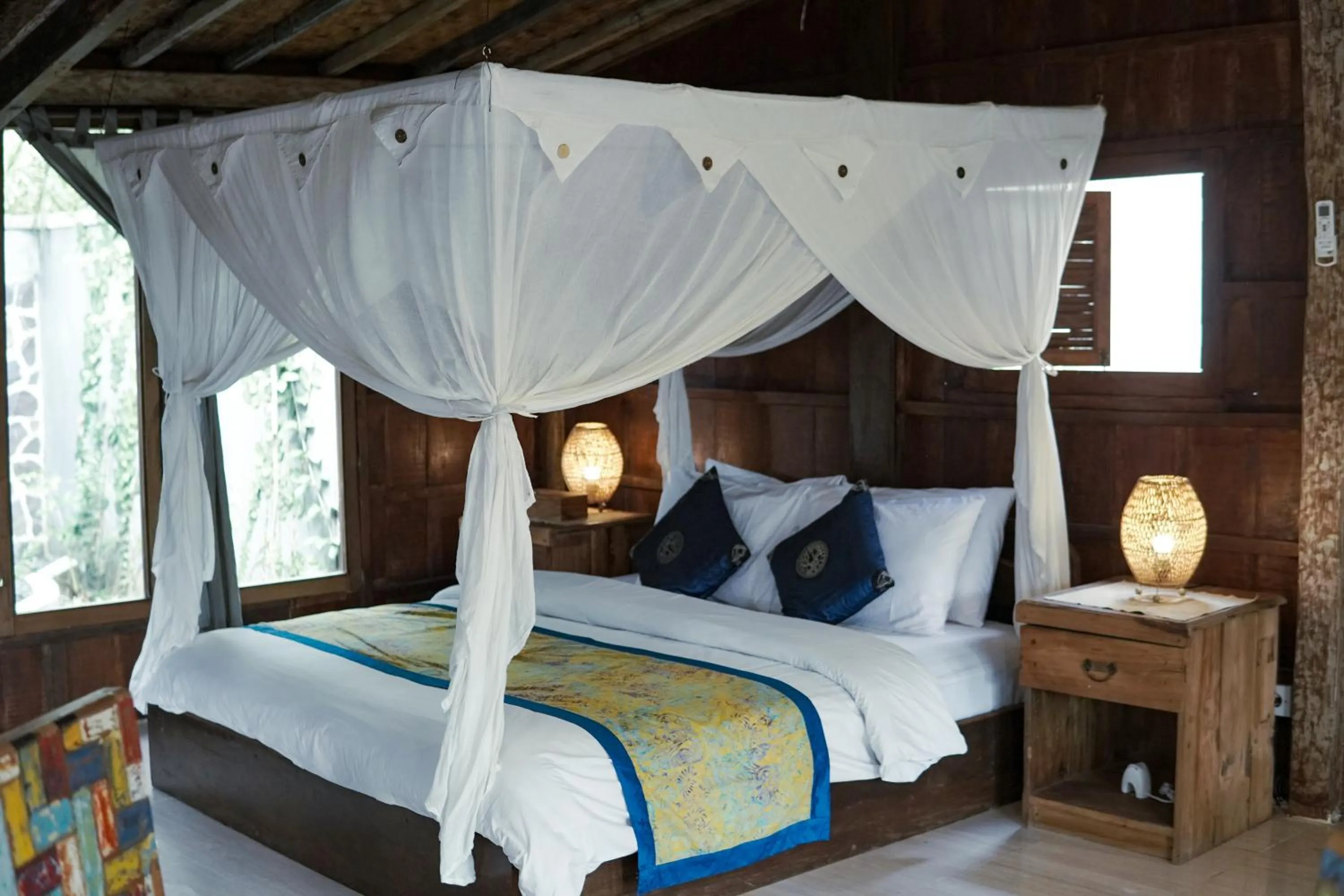 Bed in Sentana Villa Ubud