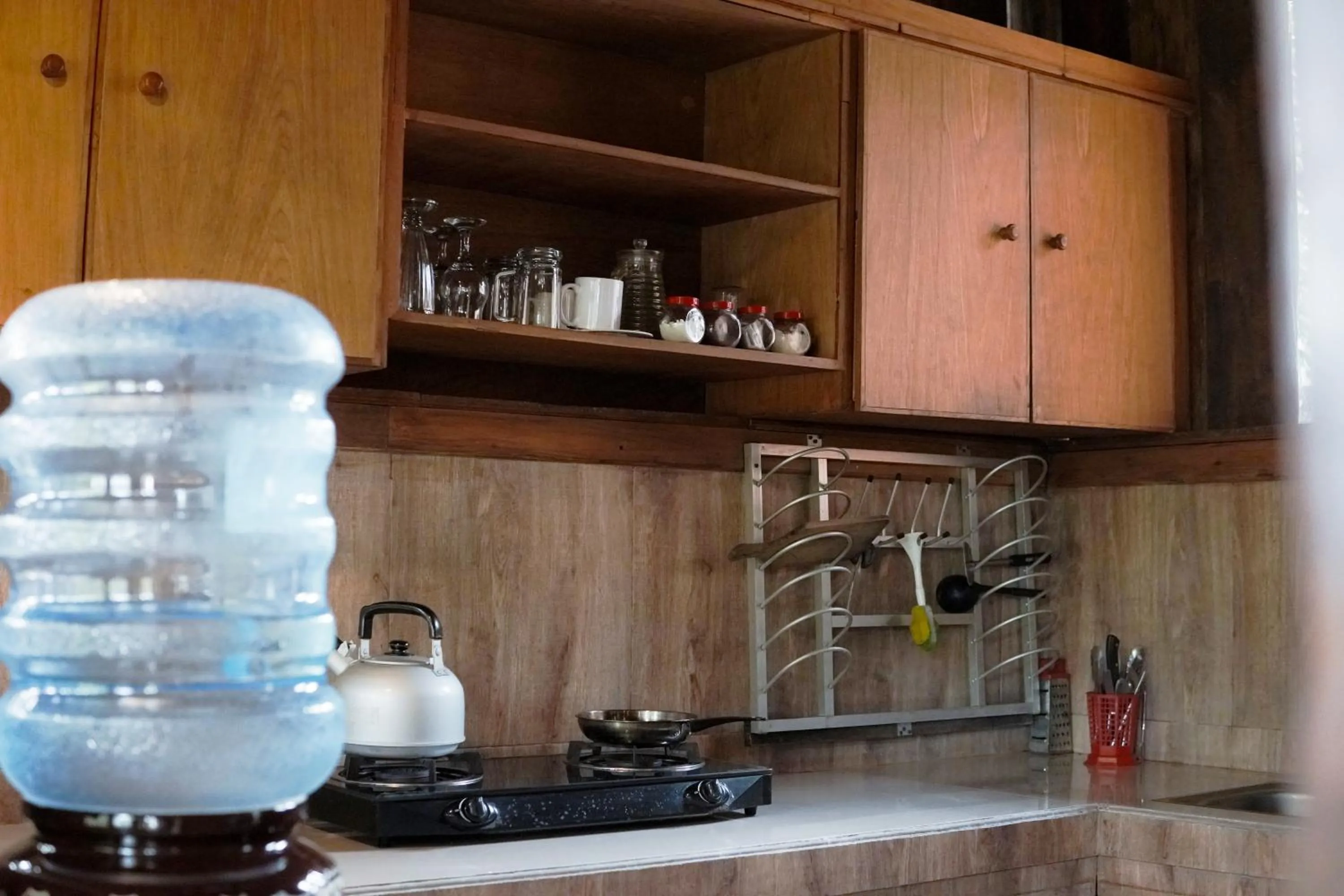 Kitchen or kitchenette in Sentana Villa Ubud