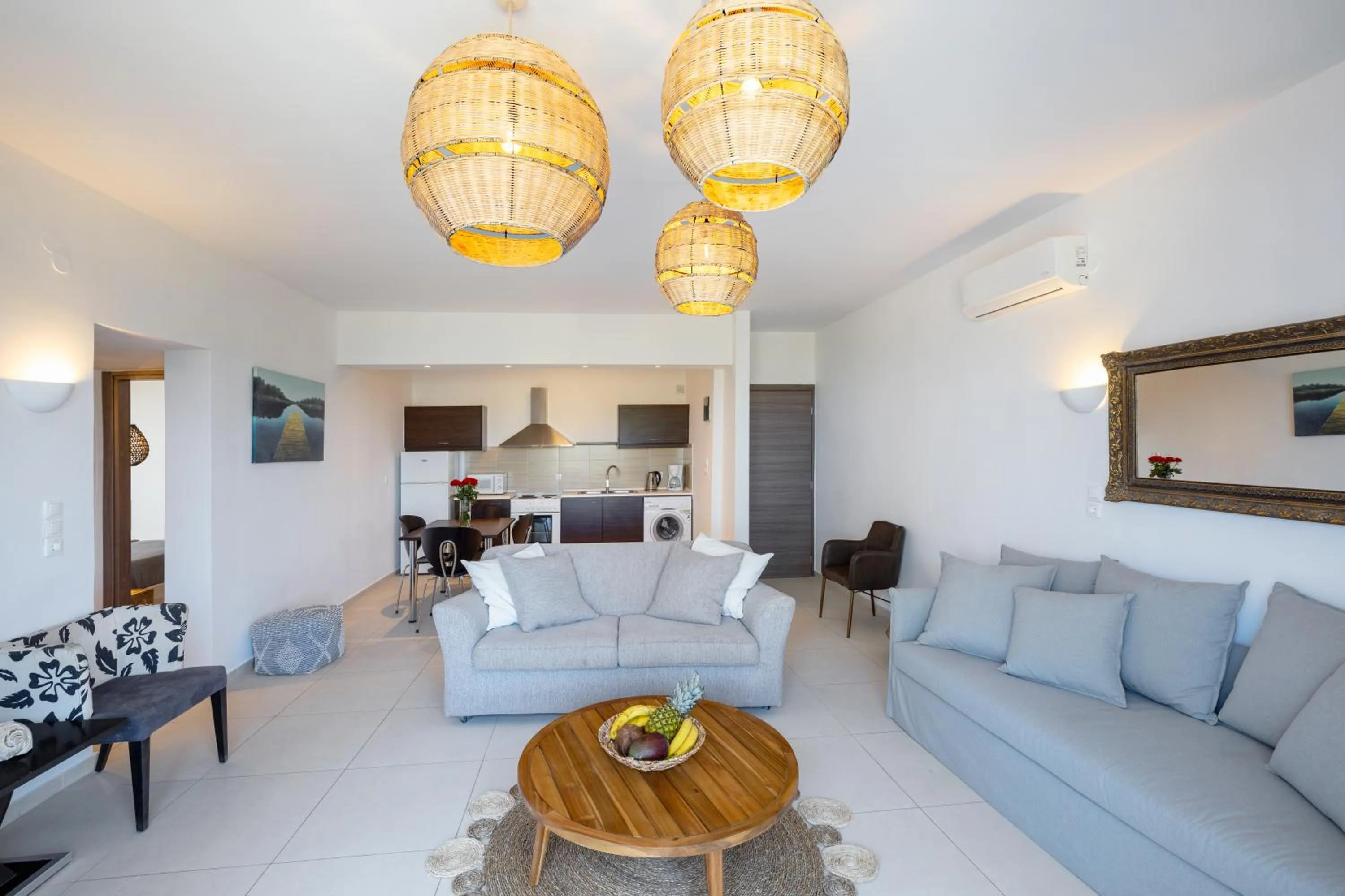 Living room in La Stella Suites