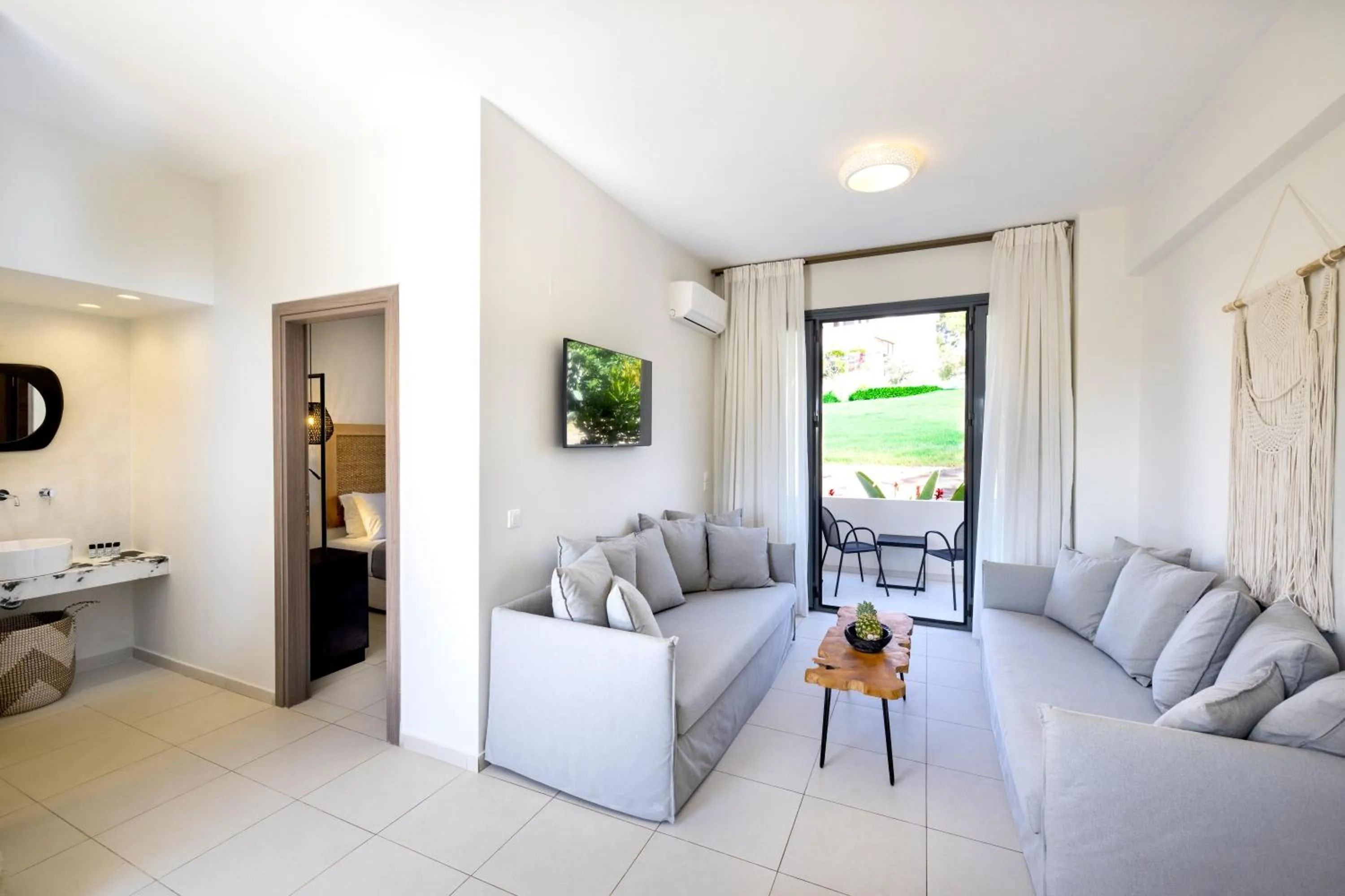 Living room in La Stella Suites