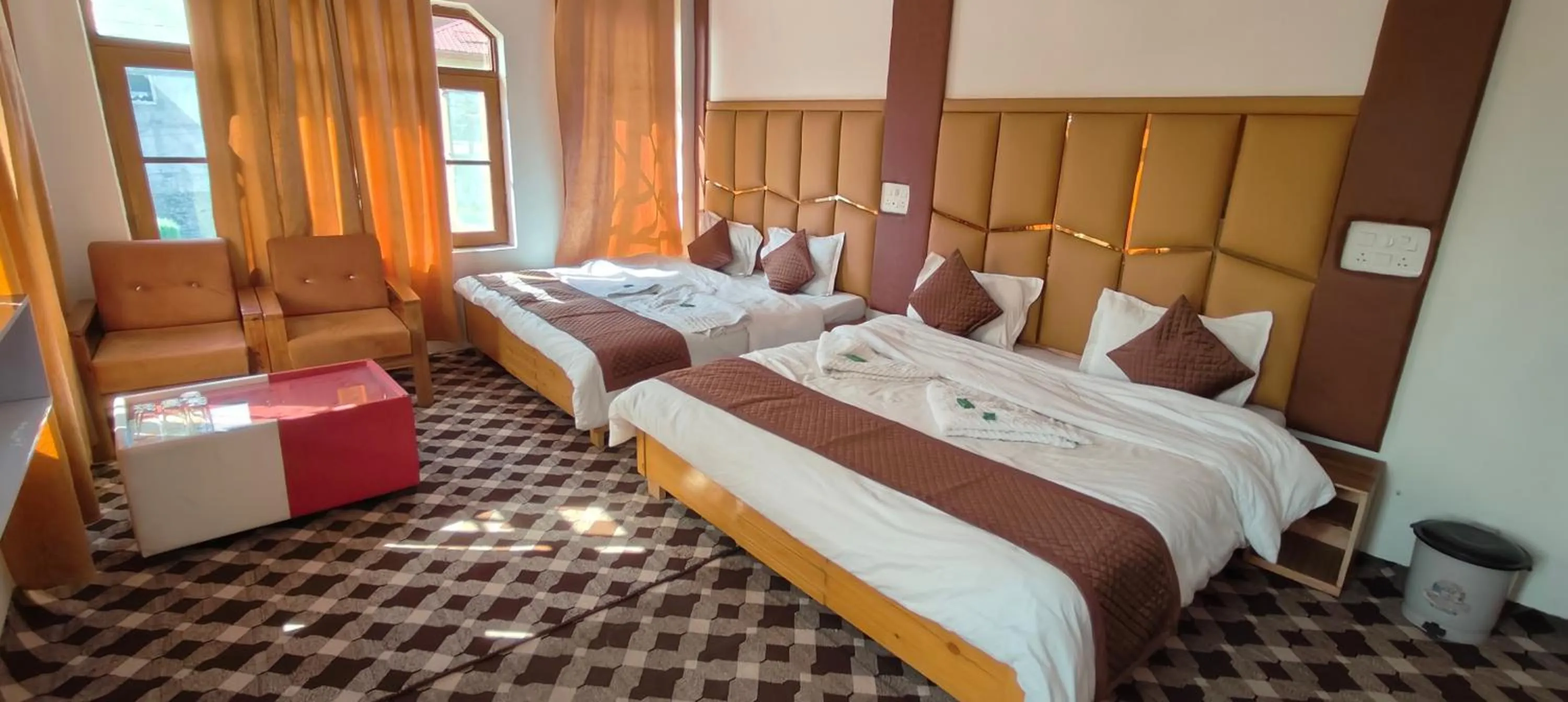 Bed in Gulsitara Resorts-Gulmarg