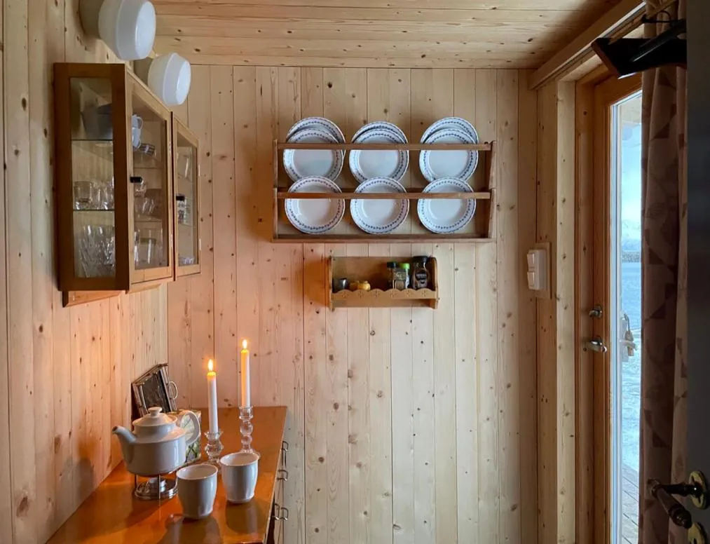 Kitchen or kitchenette in Villa Lofoten - Edvardbua