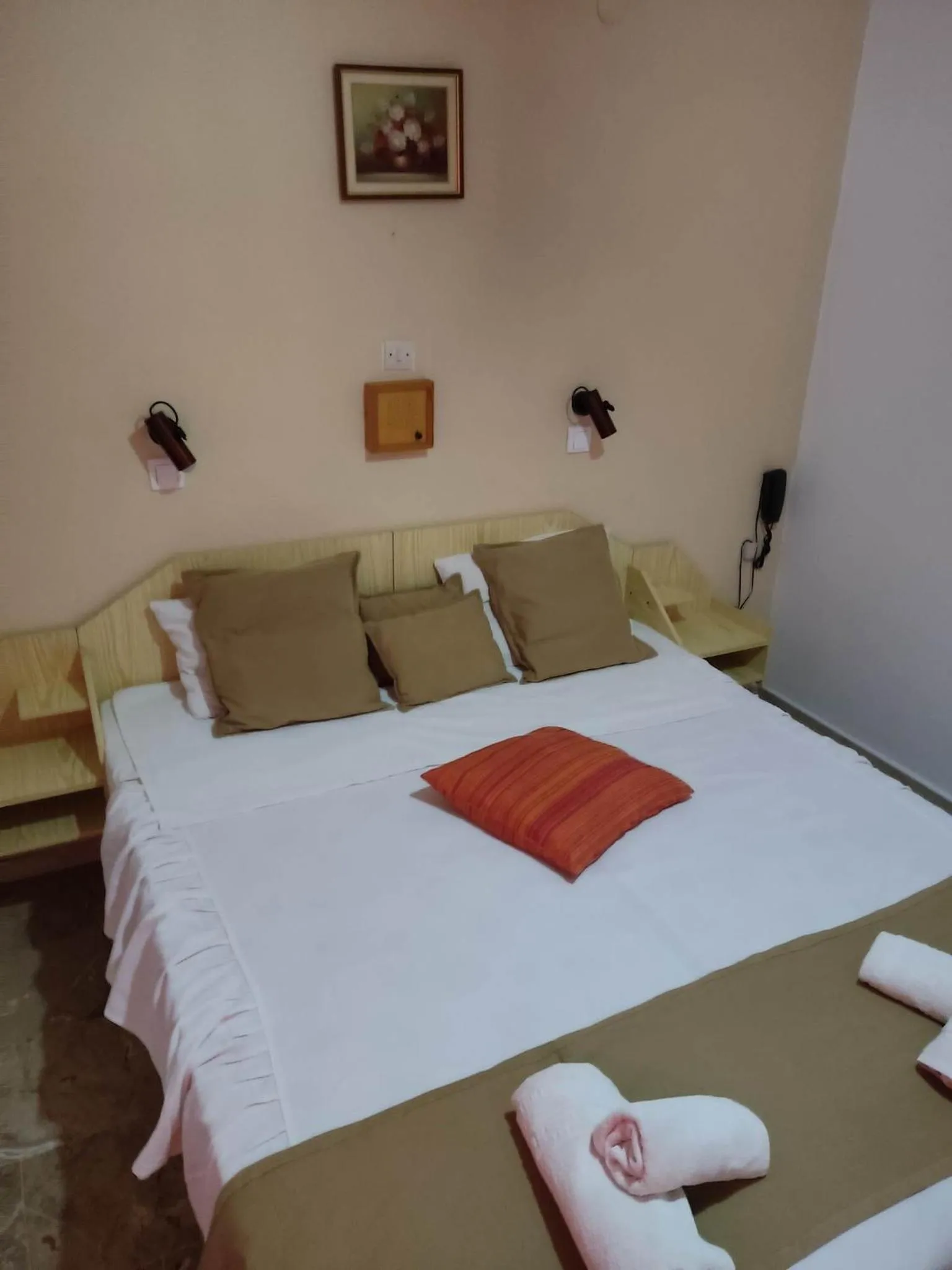 Bed in Kissandros Hotel