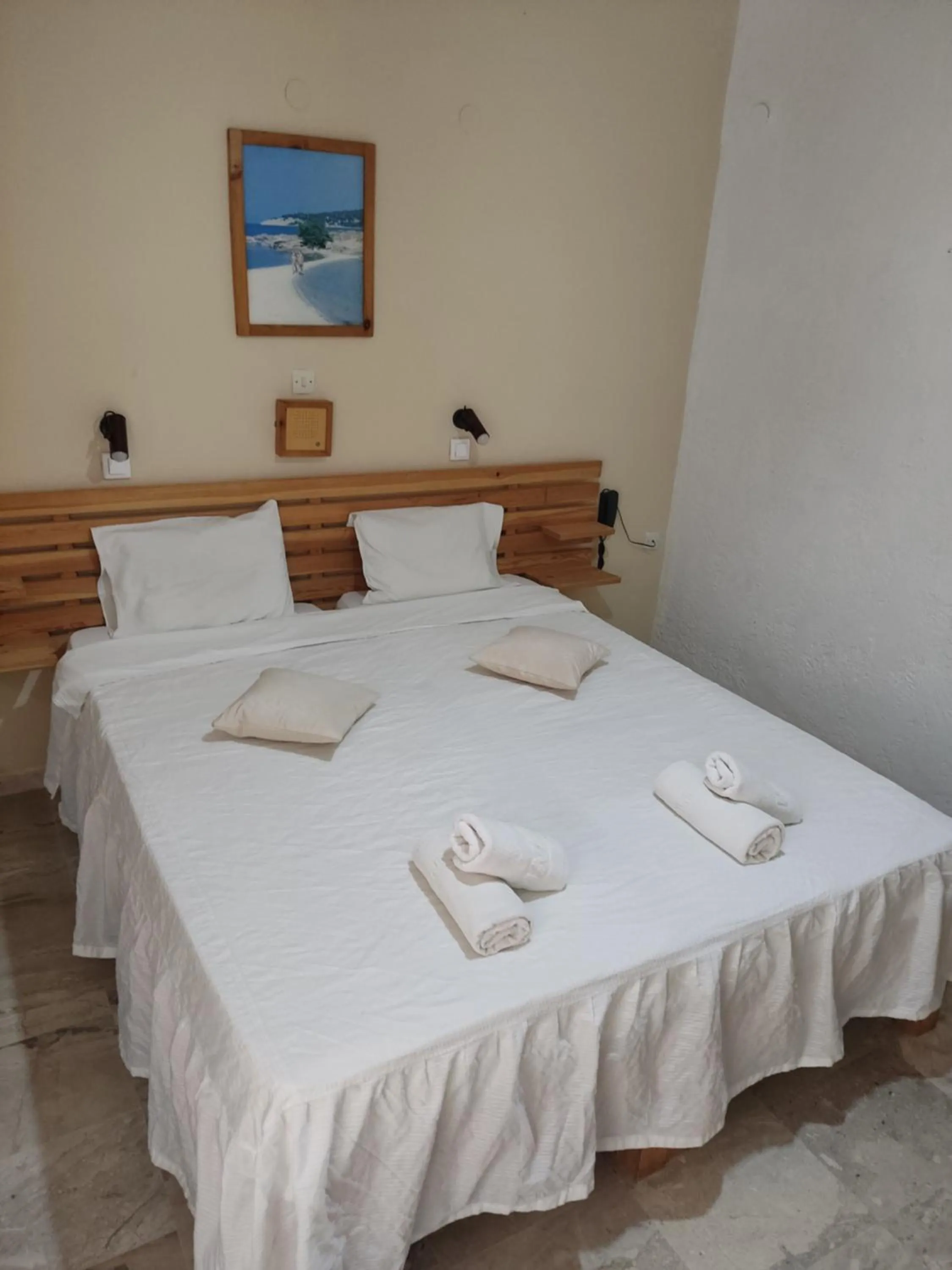 Bed in Kissandros Hotel