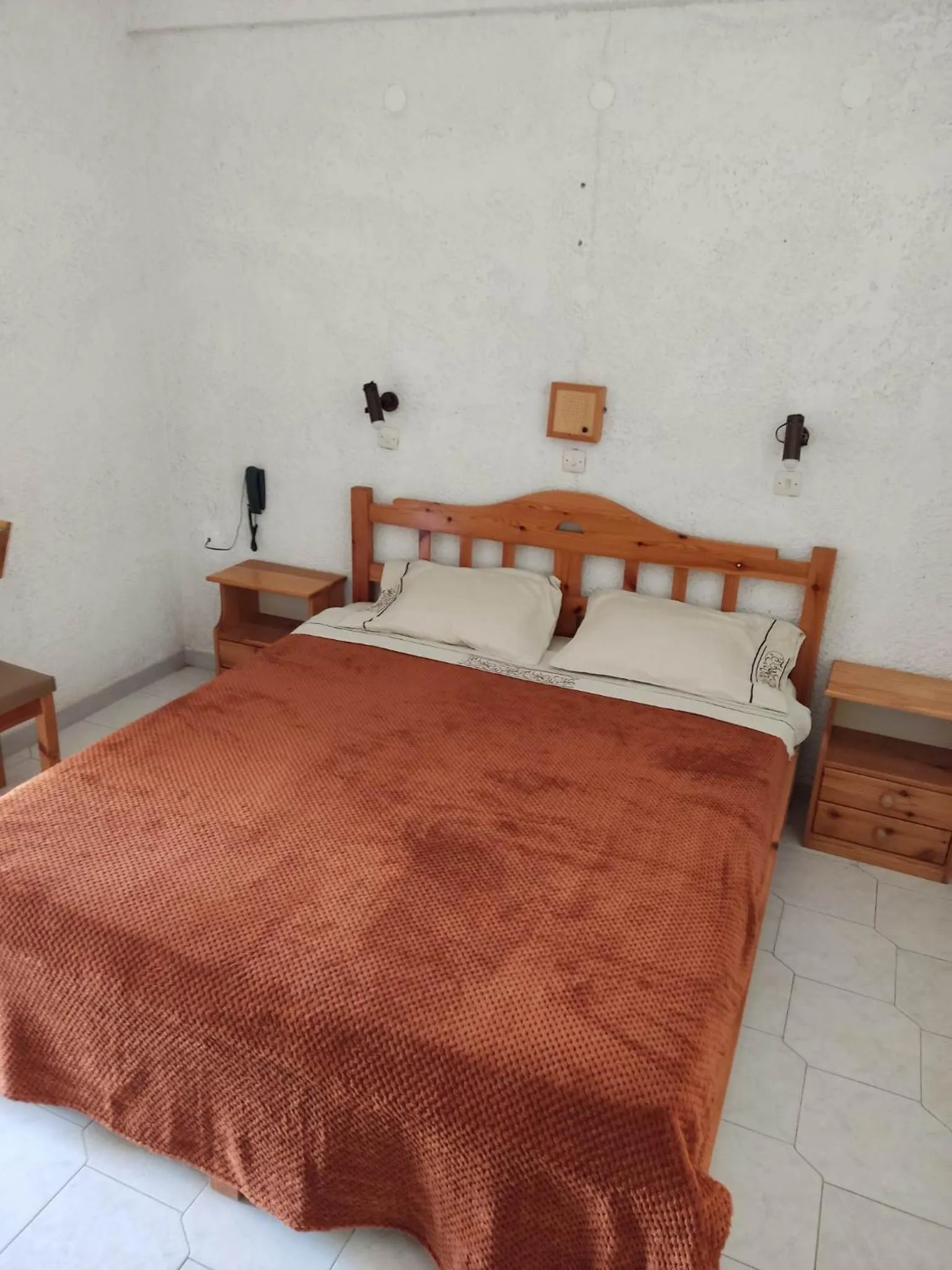 Bed in Kissandros Hotel