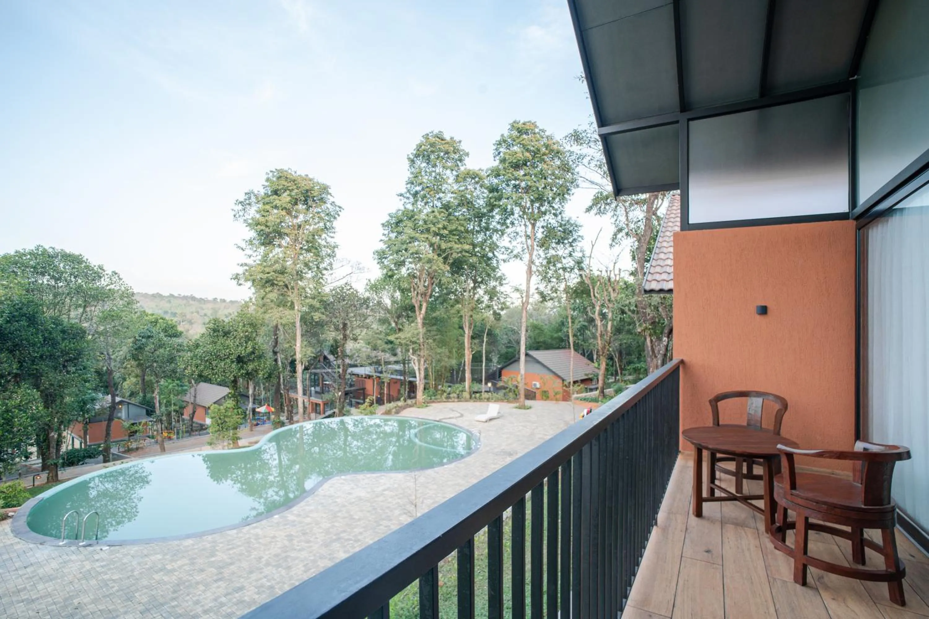 Pool view in Crystal Kuruva Nature Resort & Spa