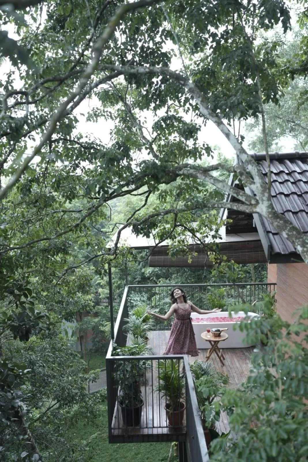 Balcony/Terrace in Crystal Kuruva Nature Resort & Spa