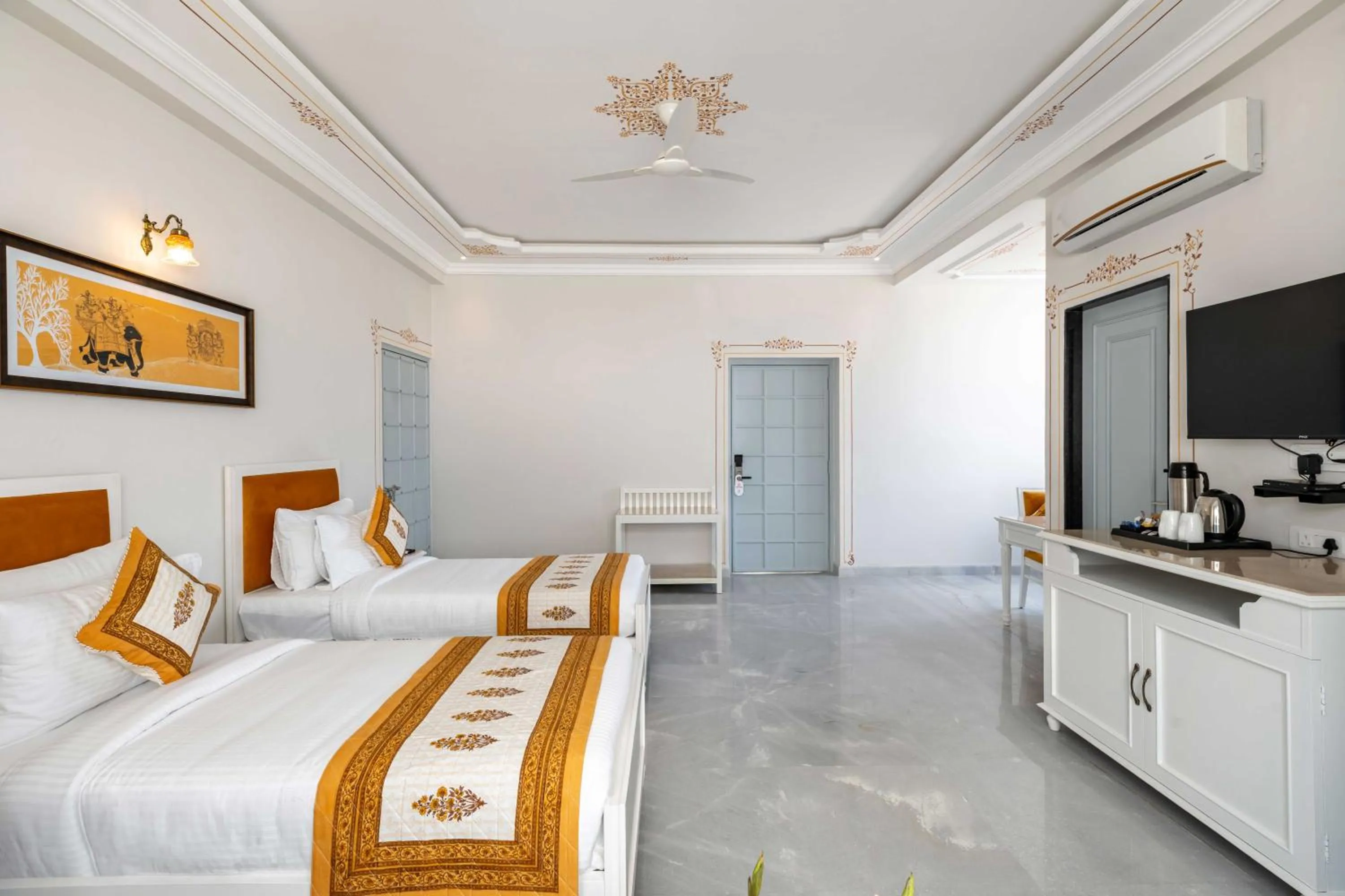 Photo of the whole room, Bed in Maan Vilas - A Boutique Hotel Udaipur