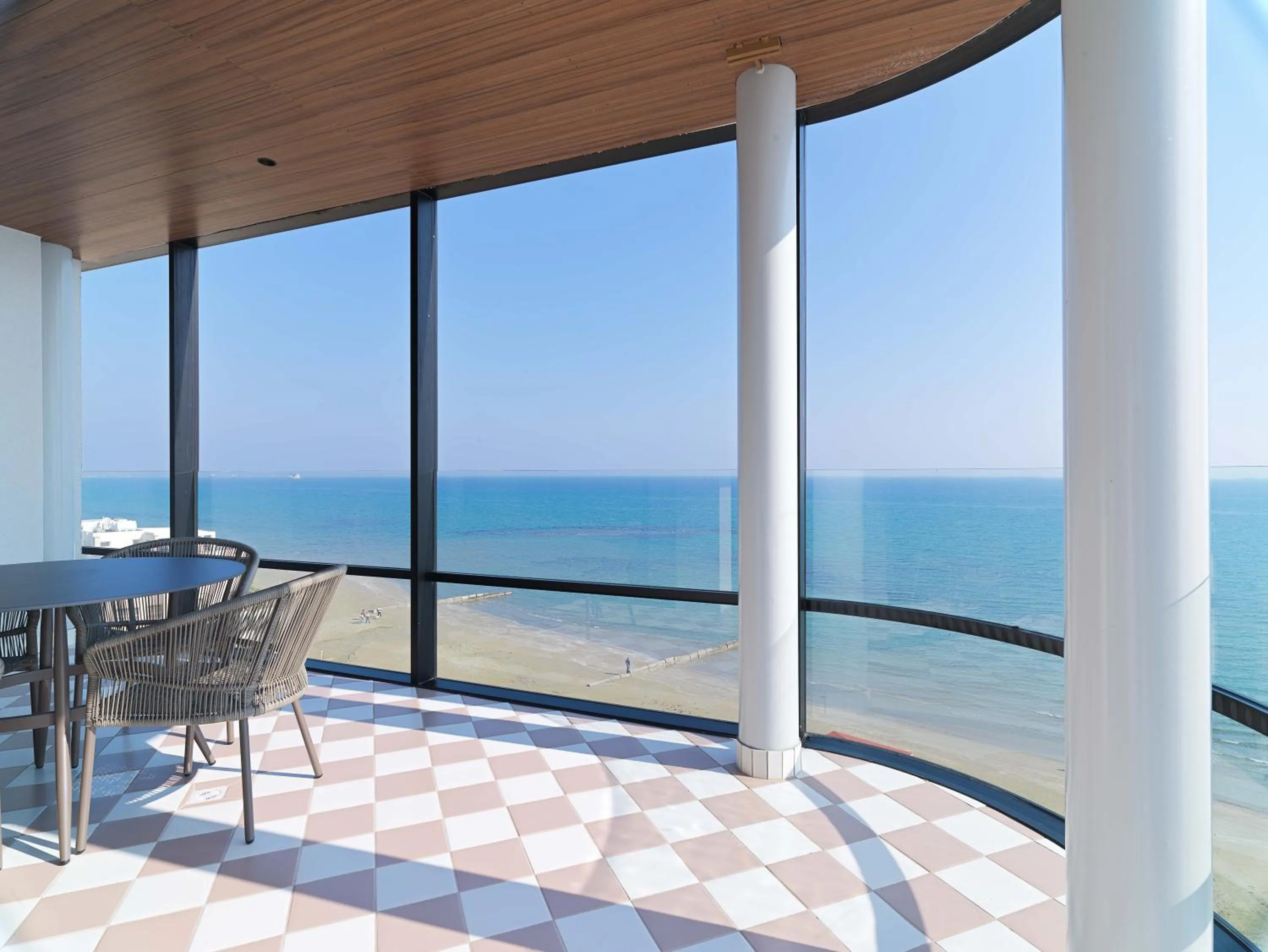 Patio in LIV Mackenzie Beach Suites Larnaca ADULTS ONLY