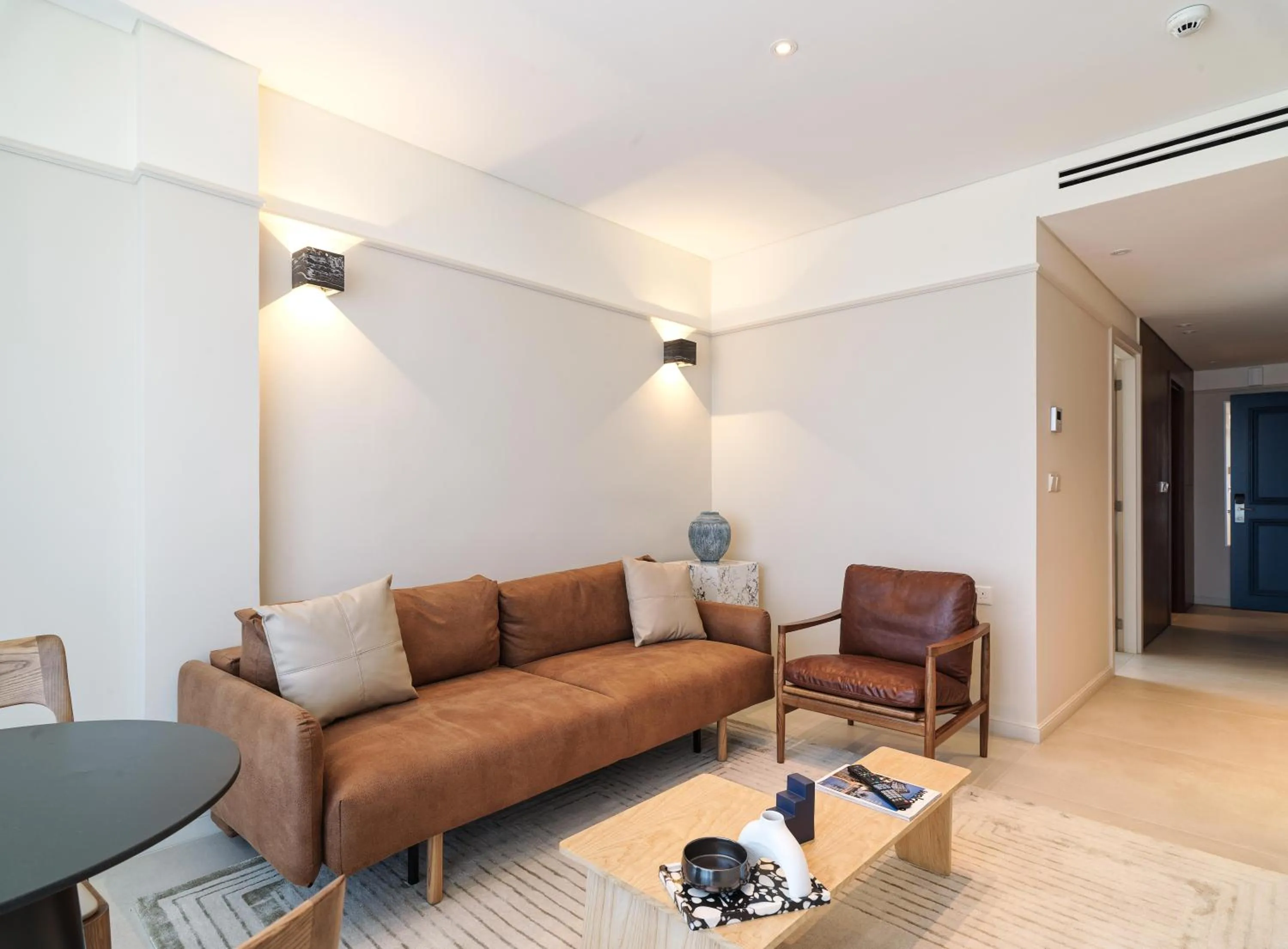 Living room in LIV Mackenzie Beach Suites Larnaca ADULTS ONLY