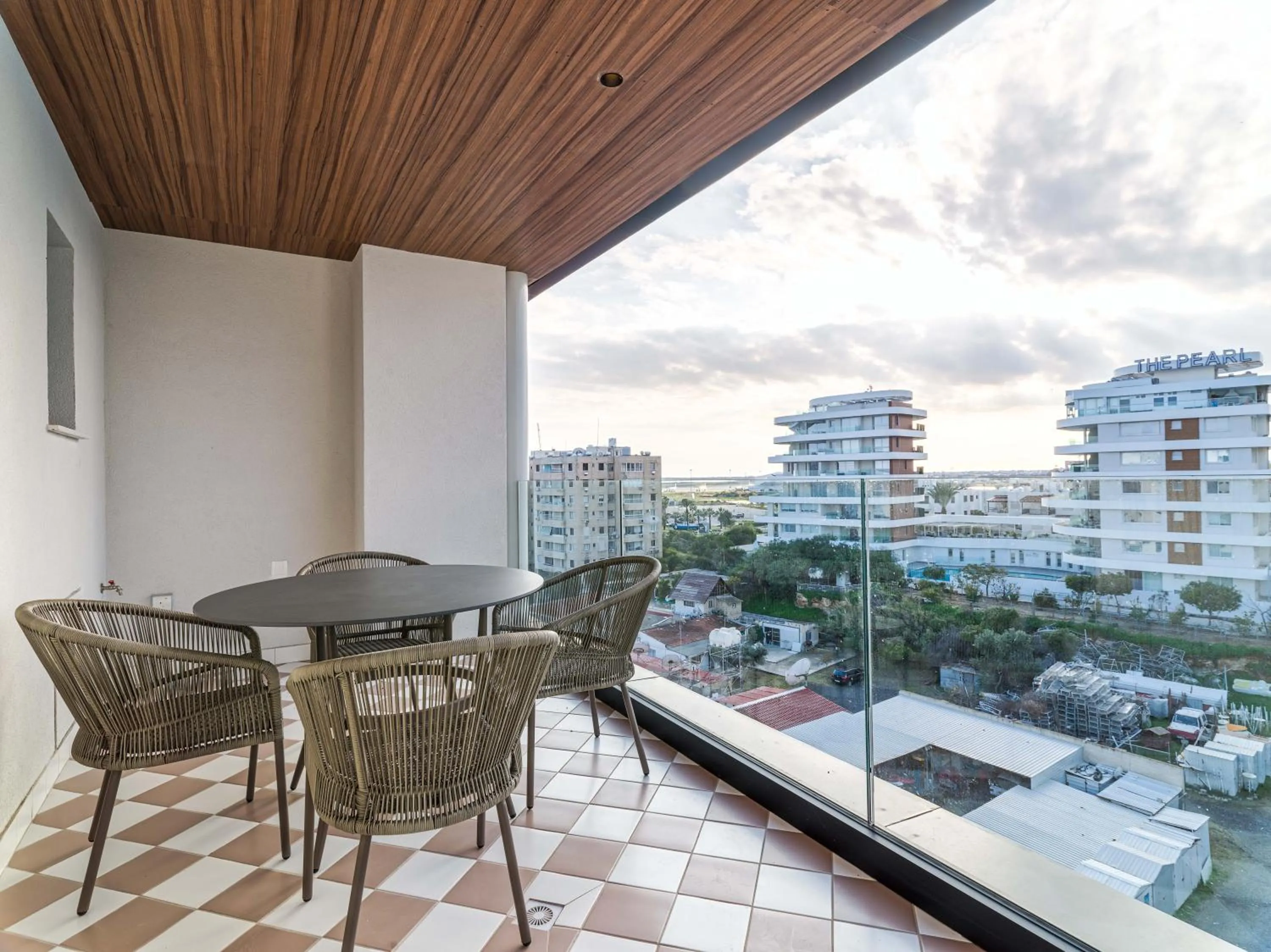 Patio in LIV Mackenzie Beach Suites Larnaca ADULTS ONLY