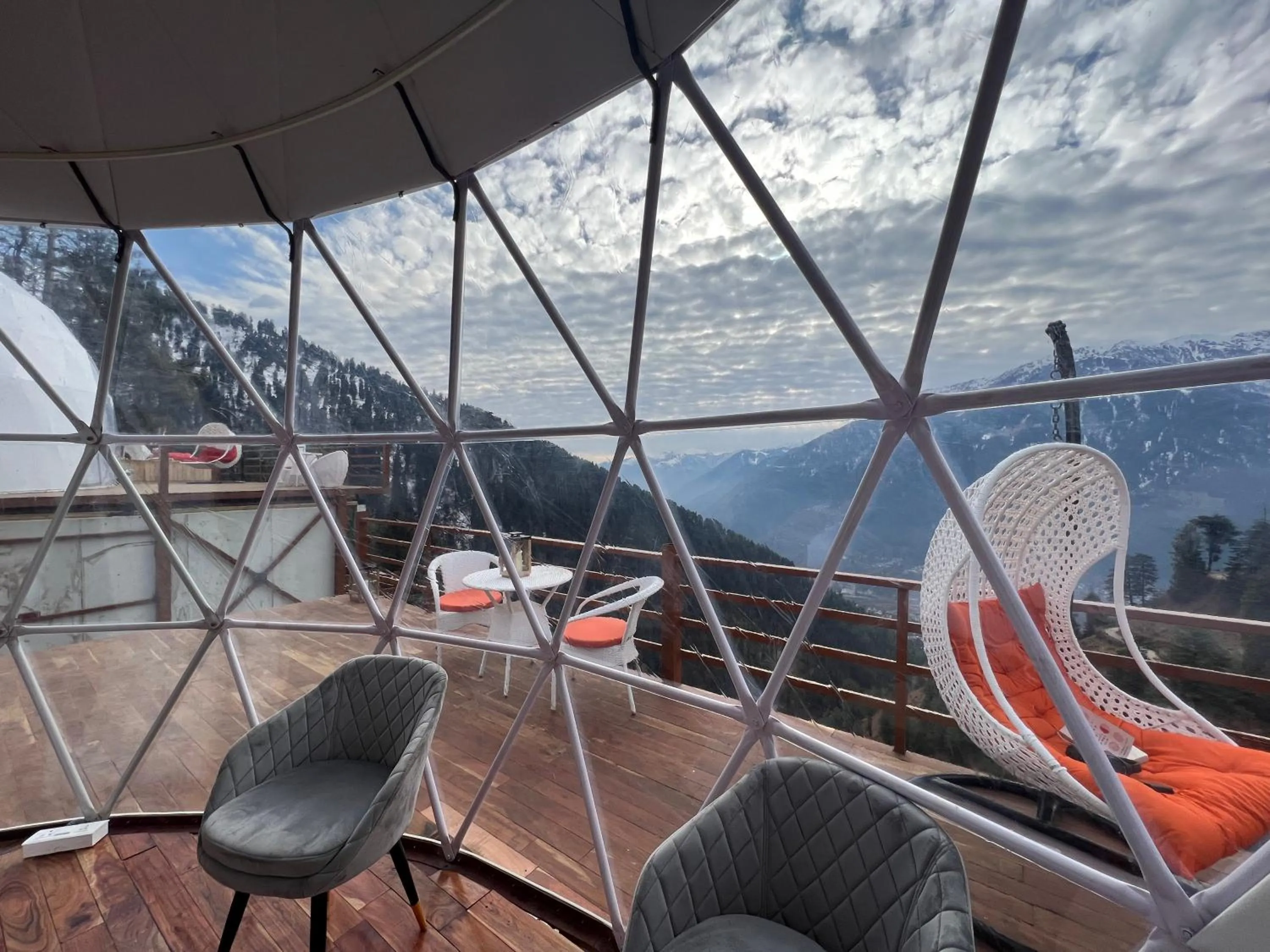 Seating area in GLAMPING CLUB