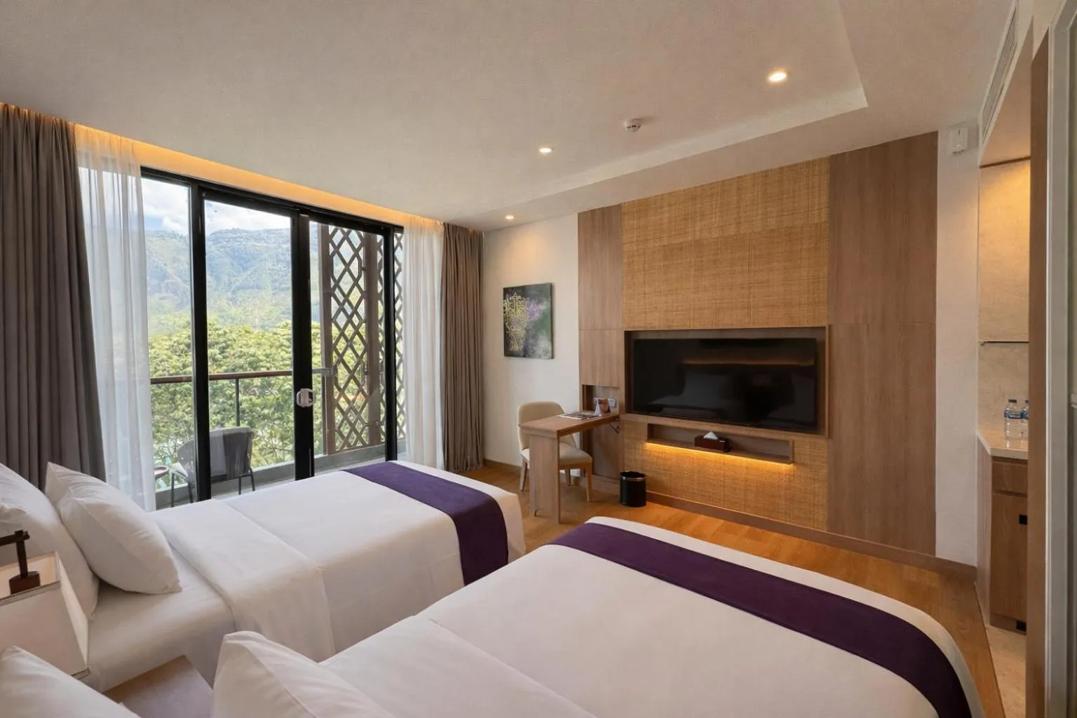 Bedroom, Bed in Marianna Resort And Convention Tuktuk - Samosir, Marclan Collection