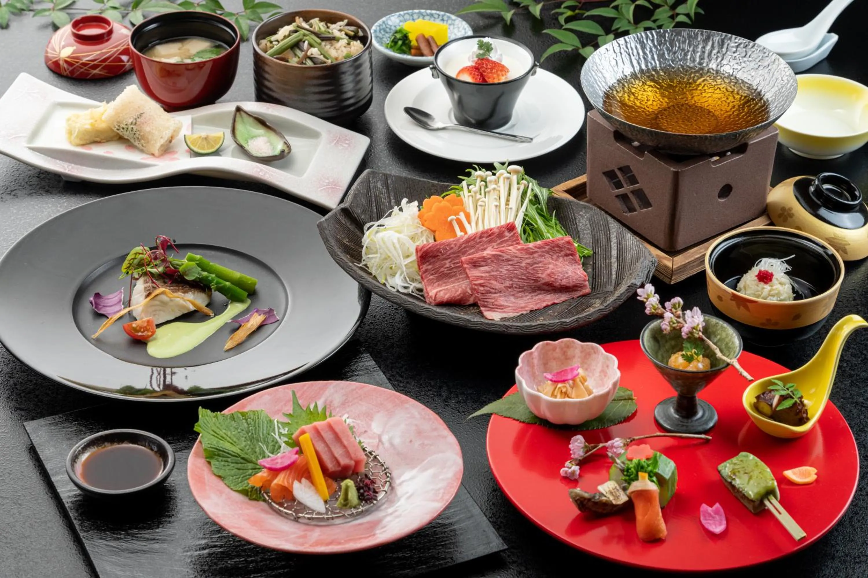 Dinner in Enakyo Onsen Hotel Yuzuriha