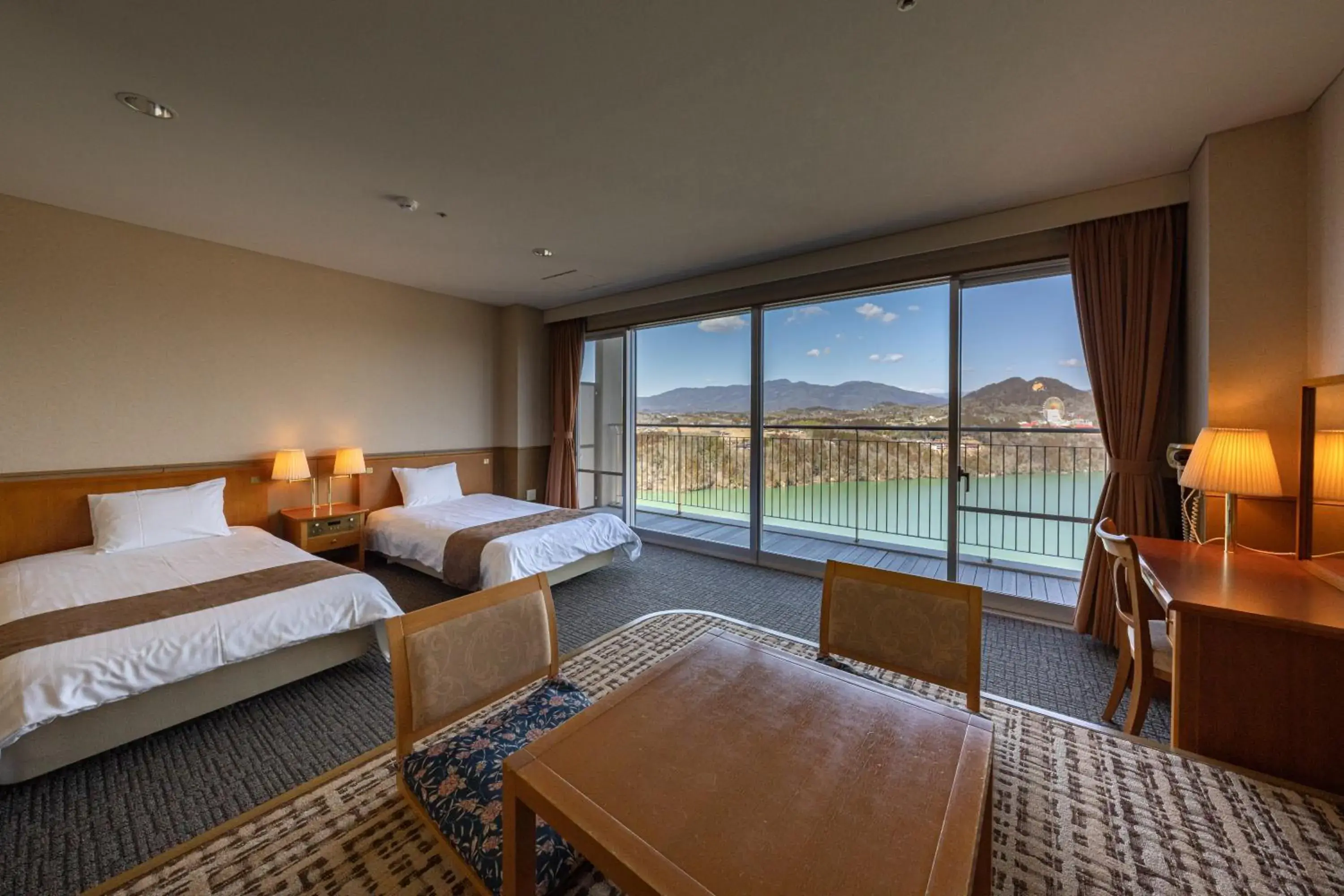 Twin Room with Tatami Area - single occupancy in Enakyo Onsen Hotel Yuzuriha Twin Room with Tatami Area - single occupancy in Enakyo Onsen Hotel Yuzuriha