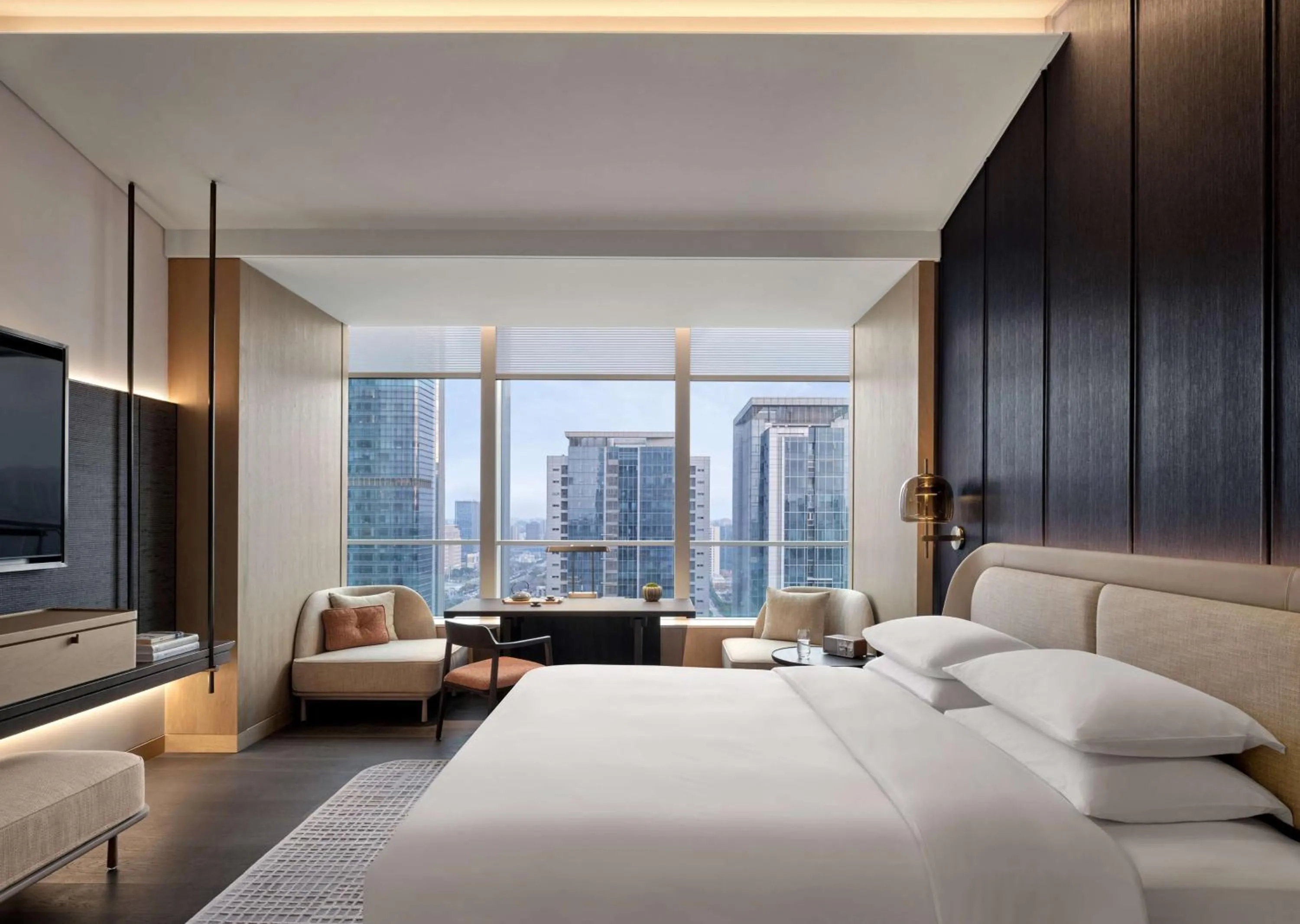 Bedroom, Bed in Andaz Nanjing Hexi, By Hyatt