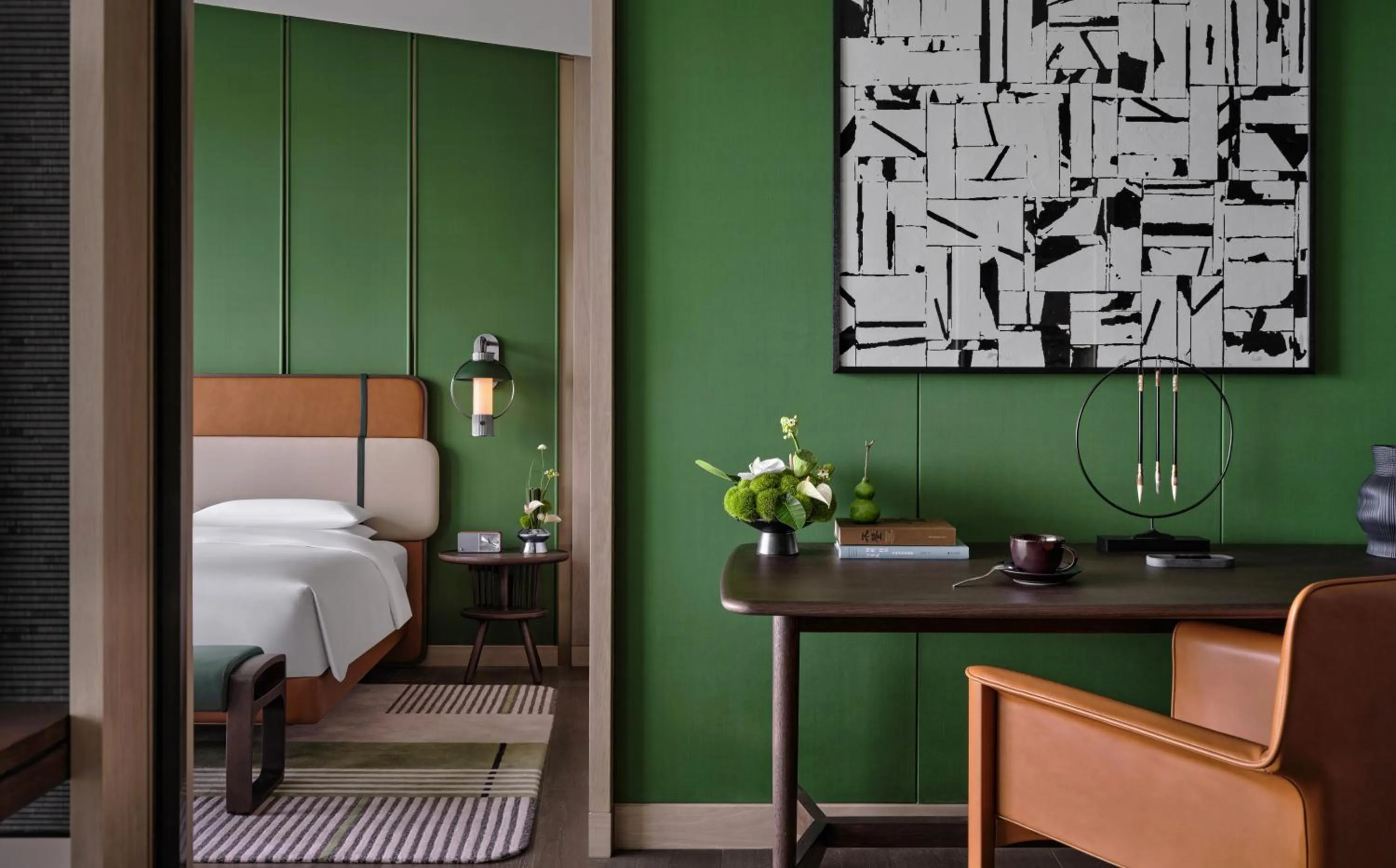 Bedroom, Bed in Andaz Nanjing Hexi, By Hyatt