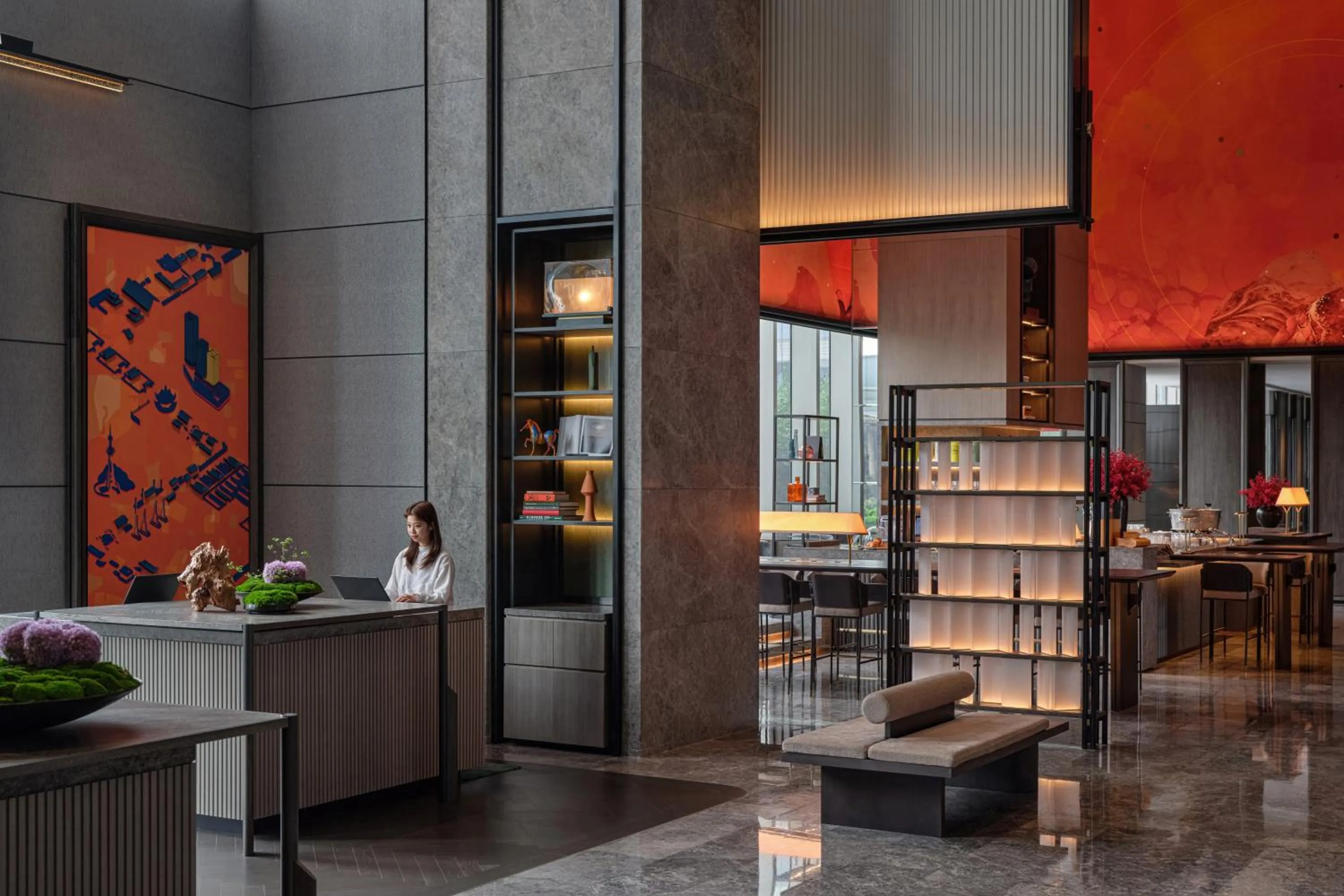 Lobby or reception in Andaz Nanjing Hexi, By Hyatt