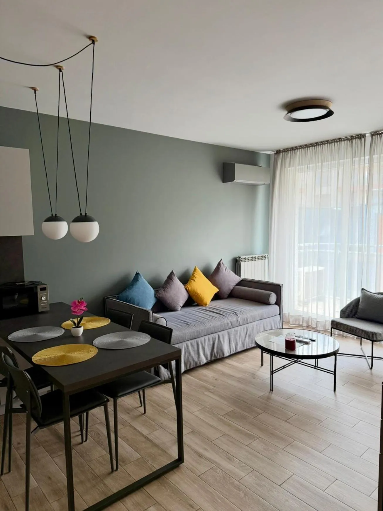 Living room in 7th Sense boutique apartments