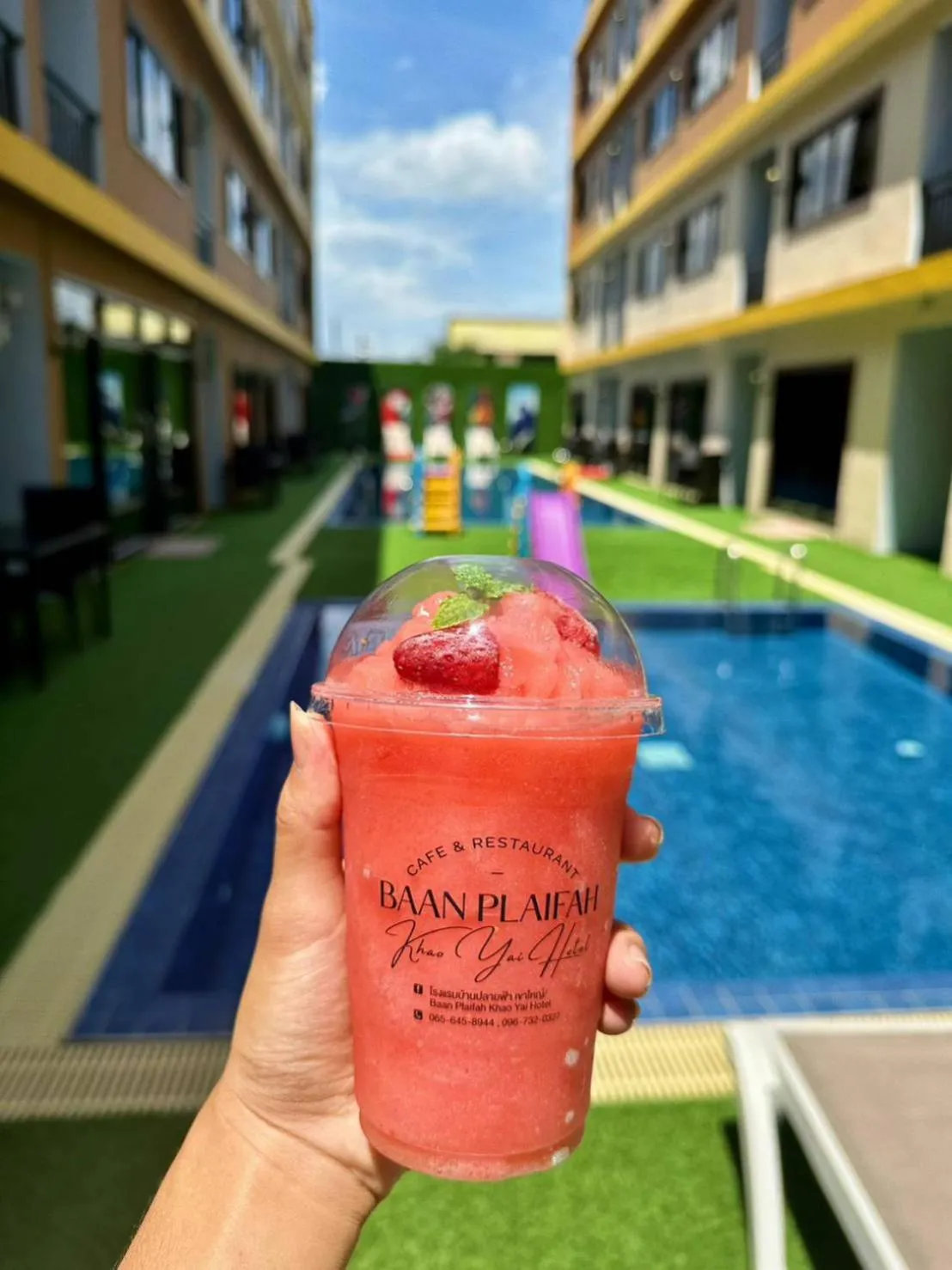 Drinks in Baan Plaifah Khao Yai Hotel