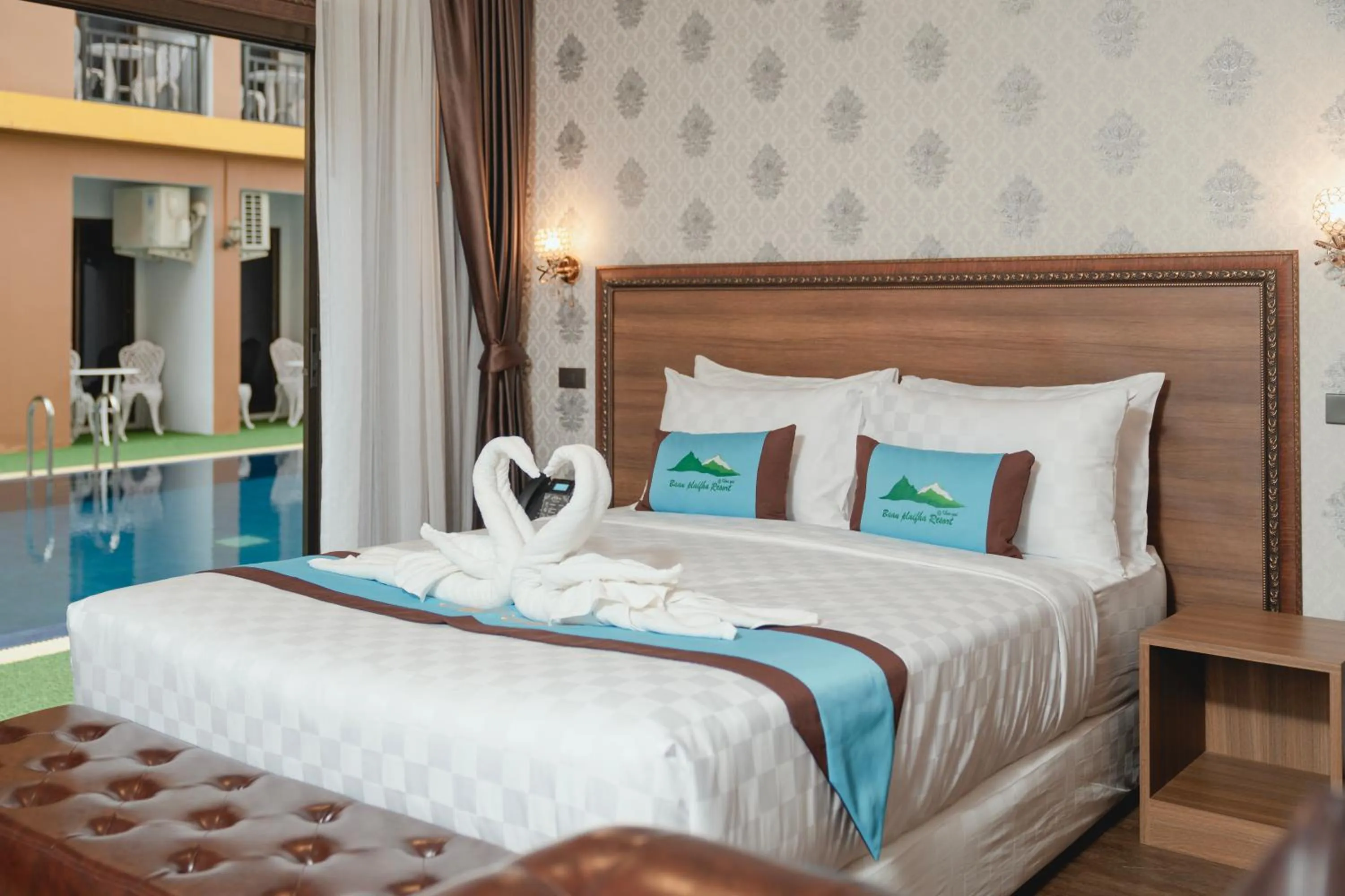 Bed in Baan Plaifah Khao Yai Hotel