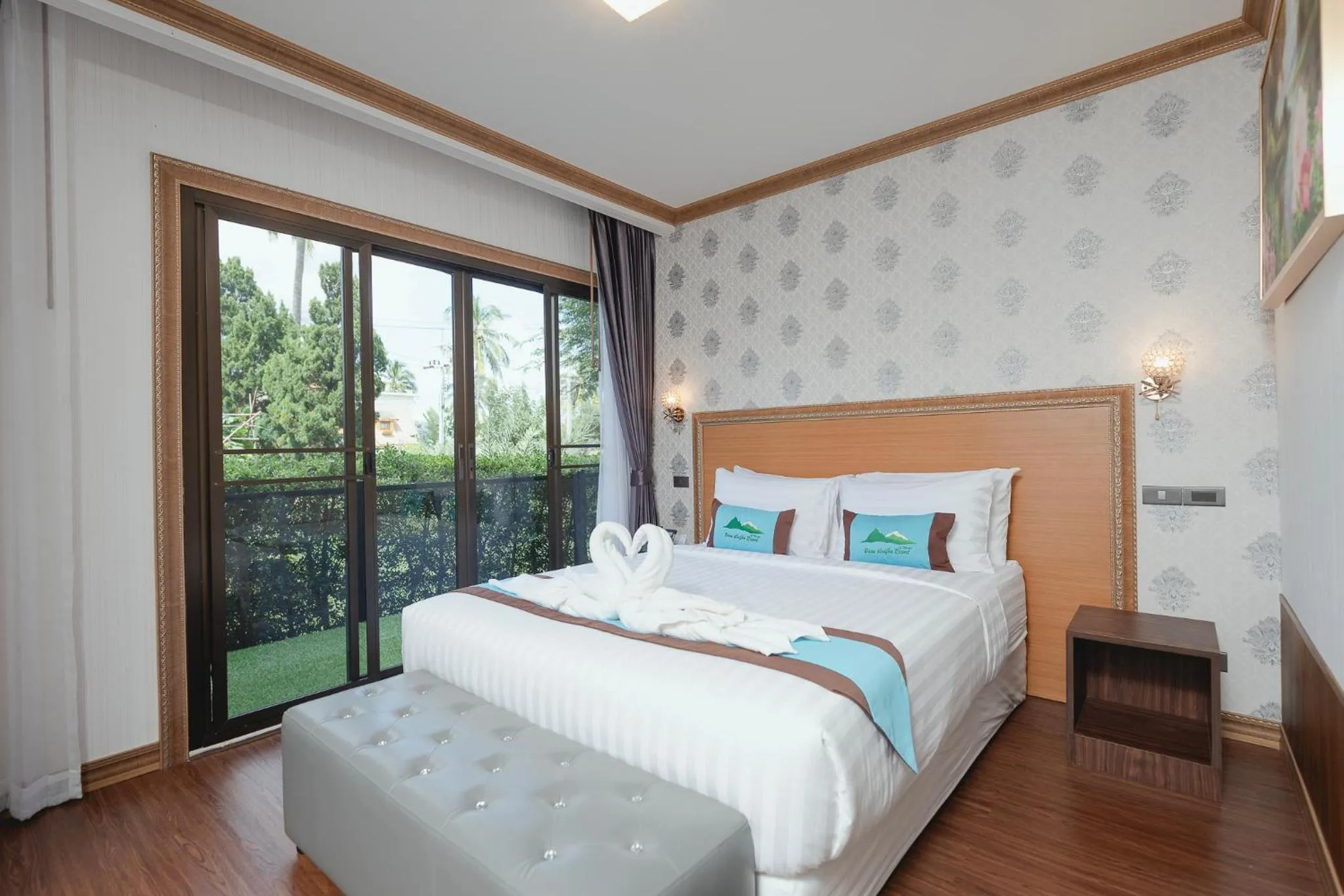 Bed in Baan Plaifah Khao Yai Hotel