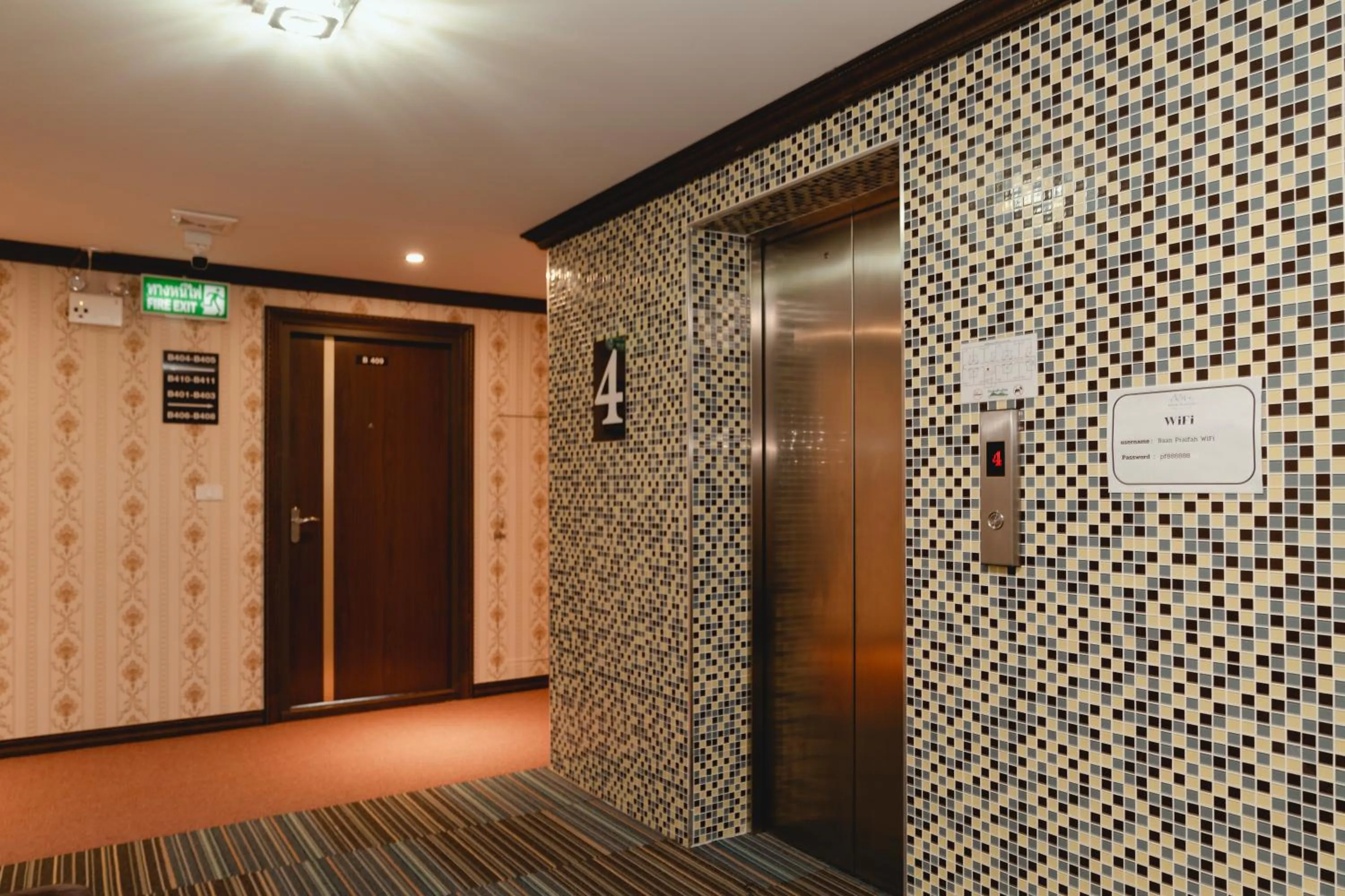 elevator in Baan Plaifah Khao Yai Hotel