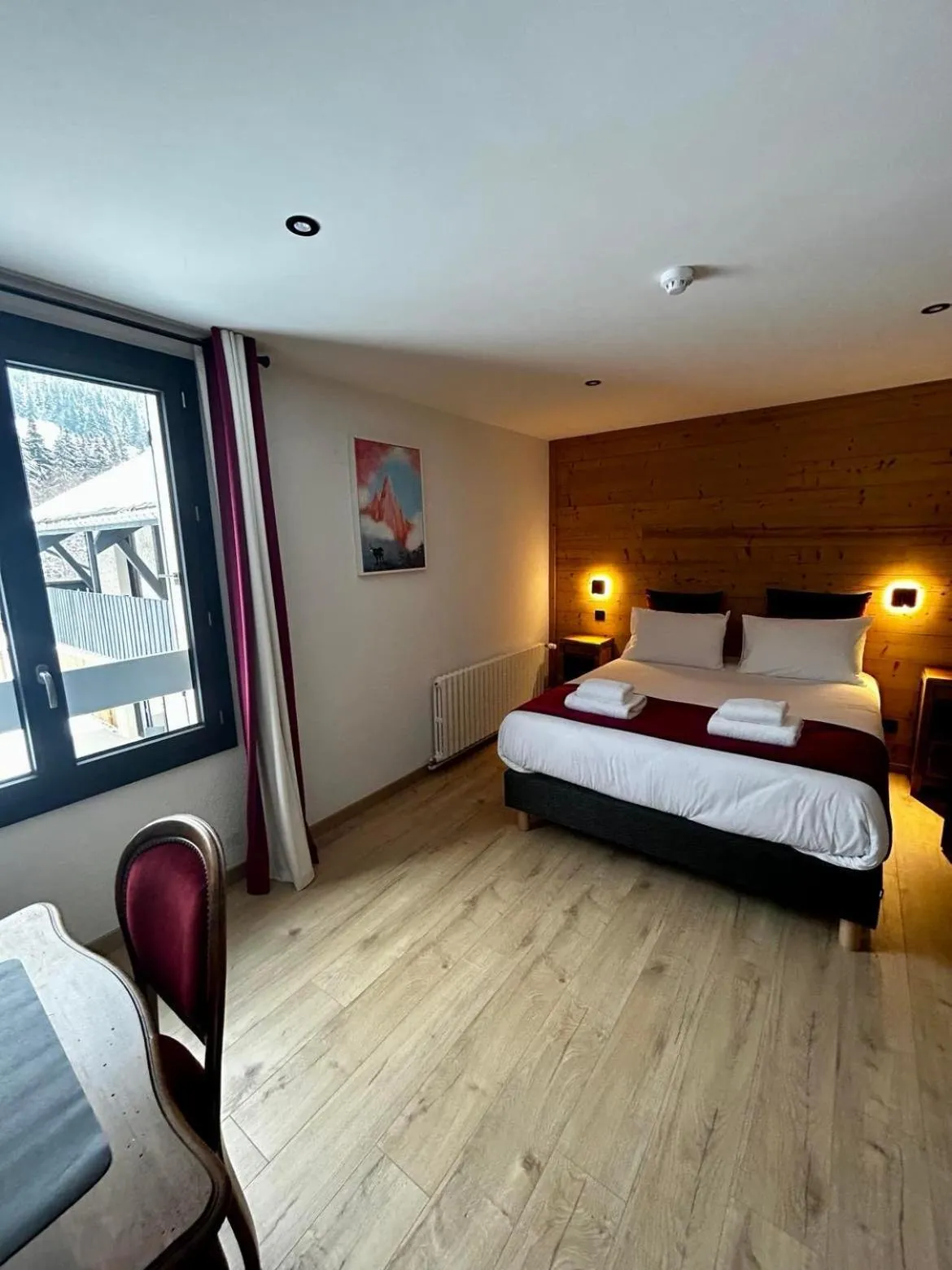 Bed in Hôtel Restaurant Le Madame