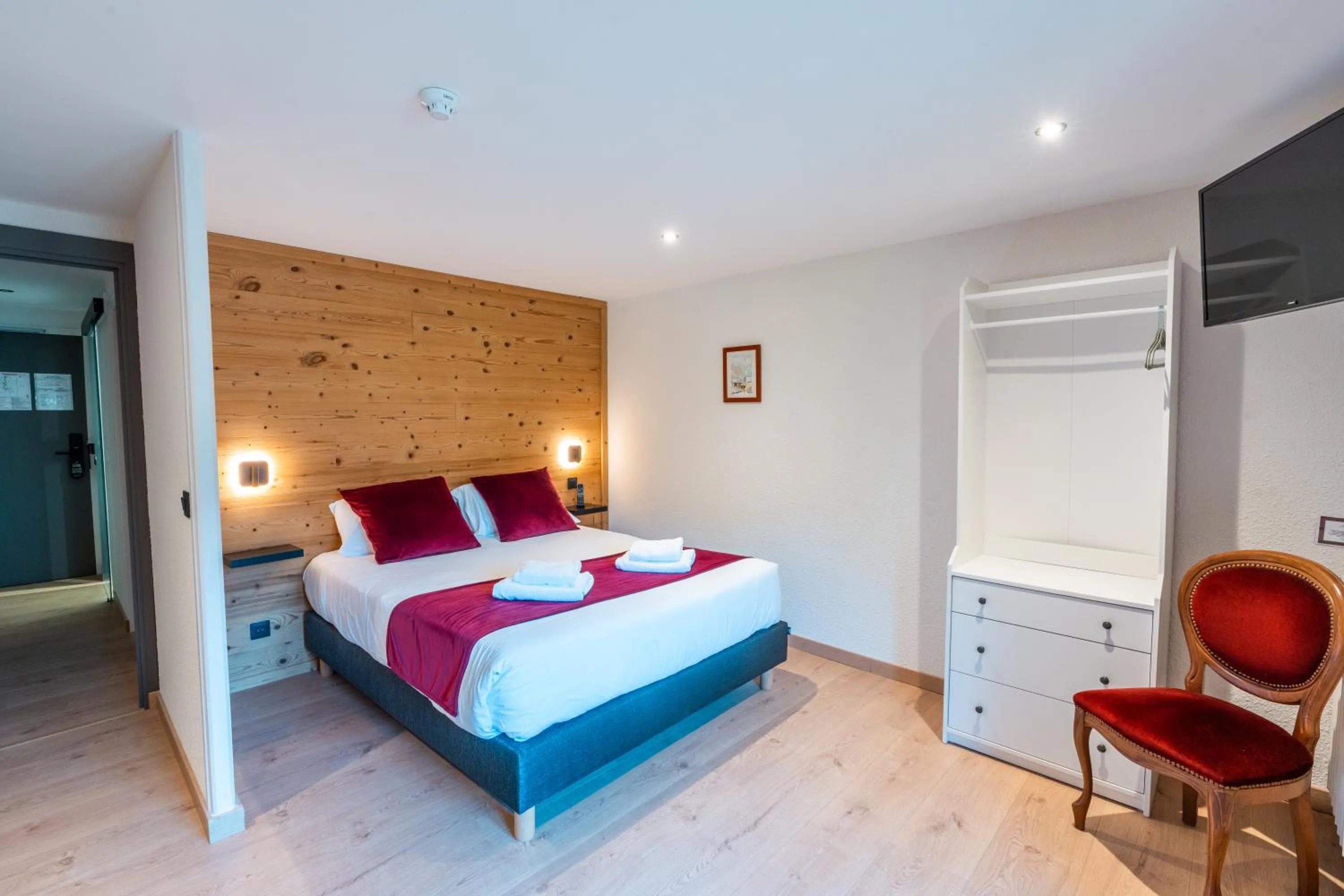 Bed in Hôtel Restaurant Le Madame