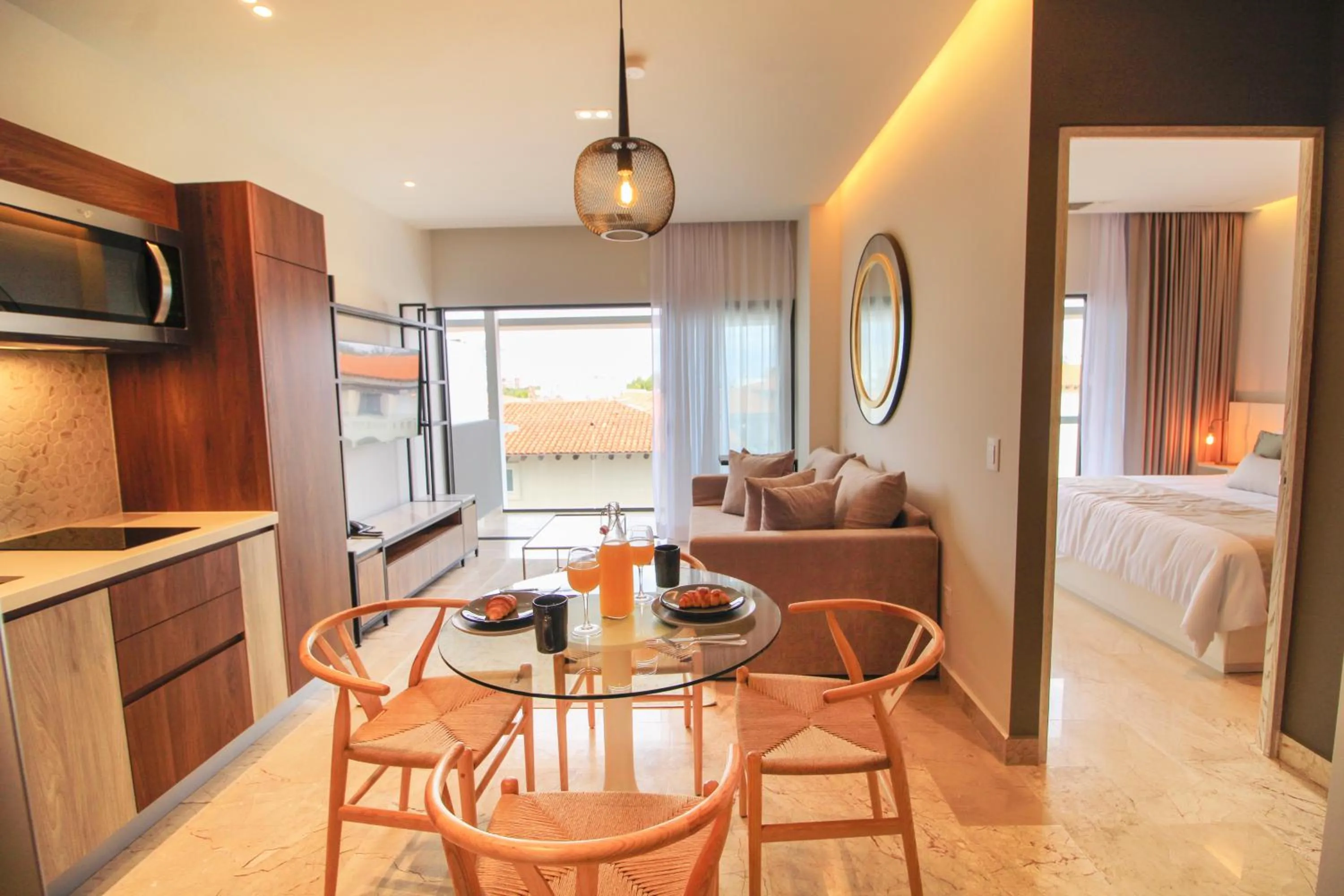 Kitchen or kitchenette, Bed in Singular Dream Vacation Rentals