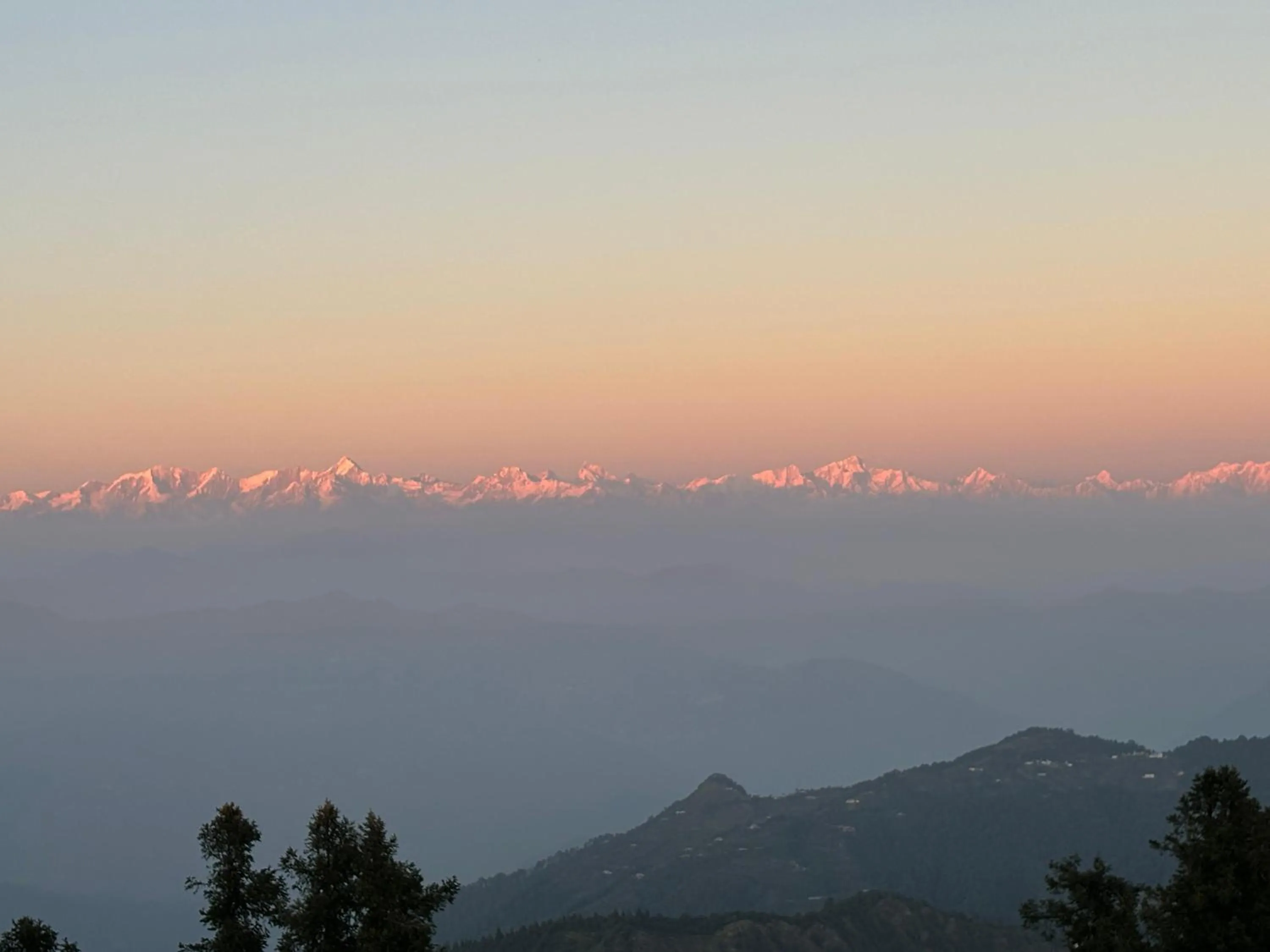 Mountain view in PinnacleHouse kanatal Uttarakhand